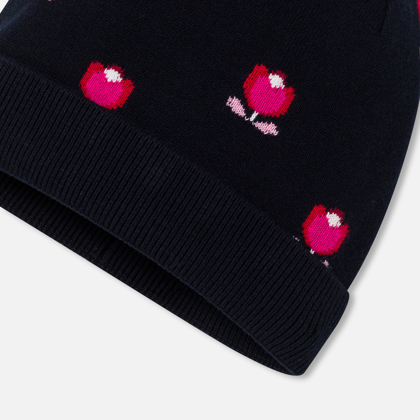Girl beanie with microfleece lining