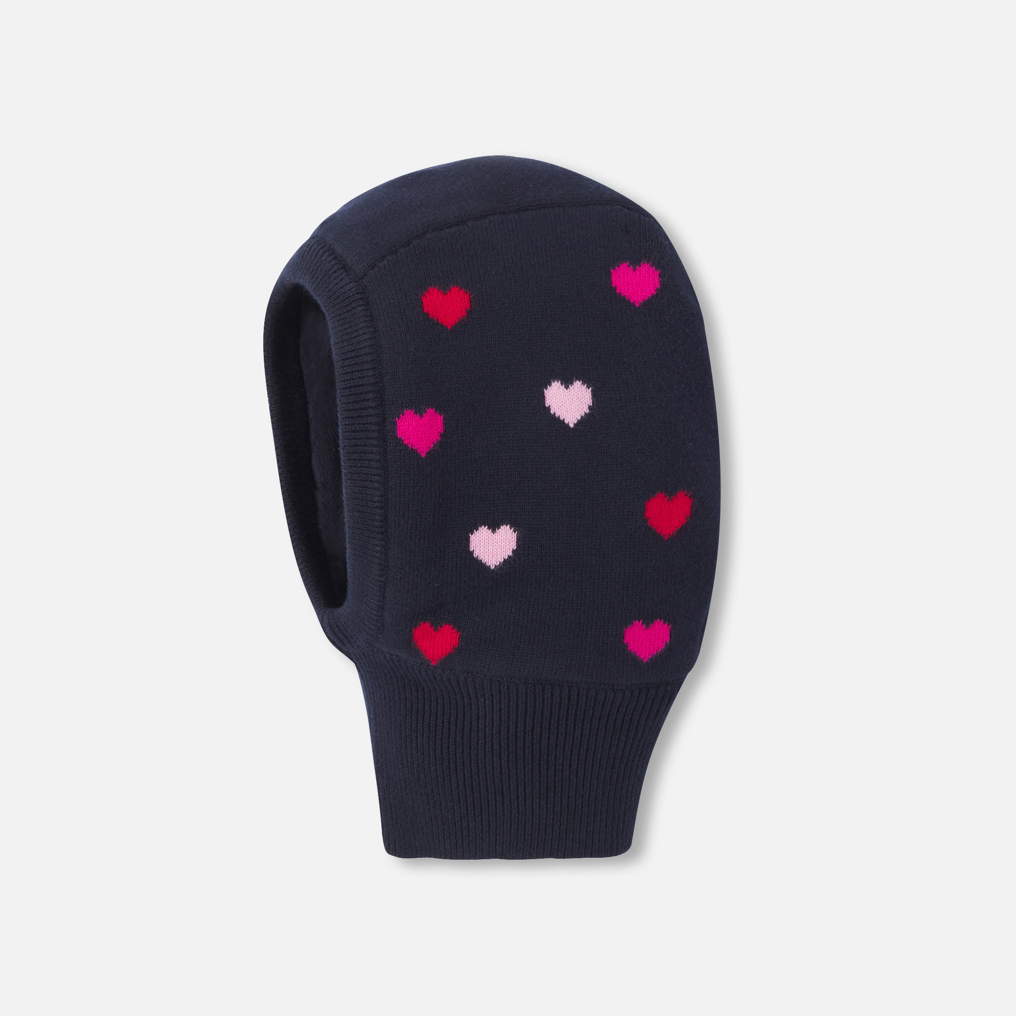 Baby girl bonnet with little hearts