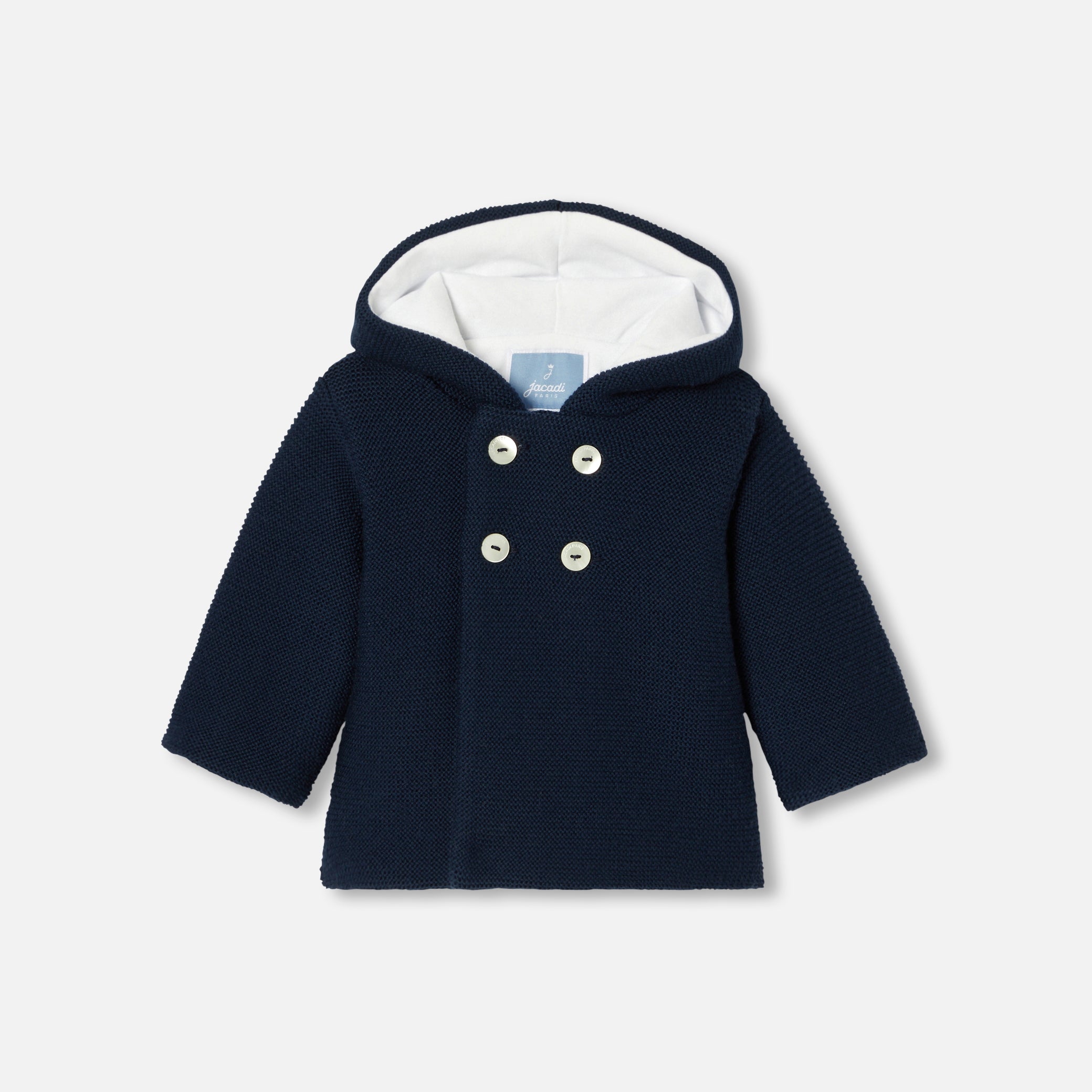 Baby Merino wool burnous jacket