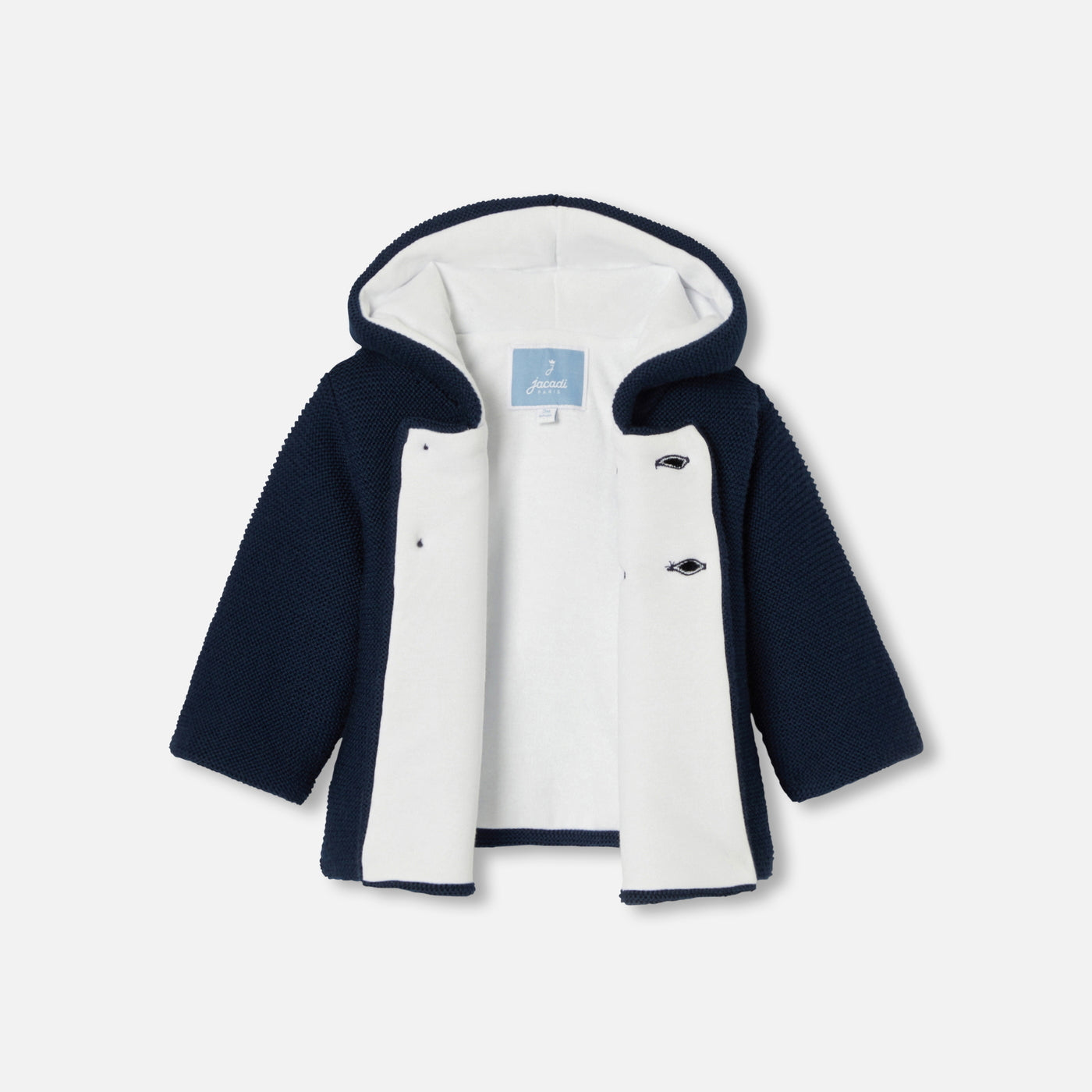 Baby Merino wool burnous jacket