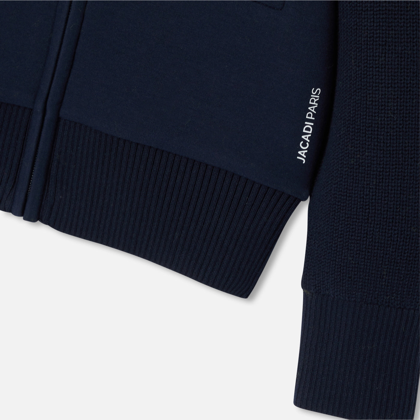 Boy bi-material cardigan