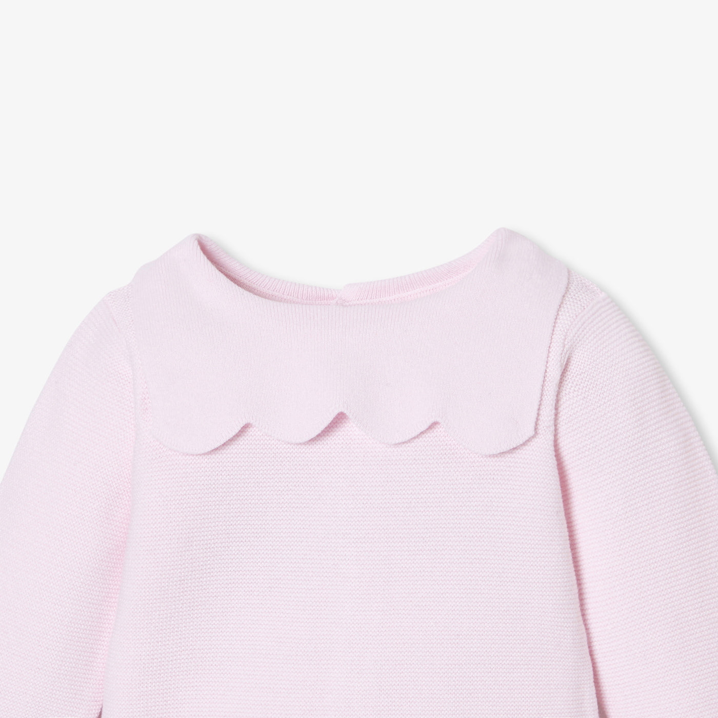 Baby girl garter-stitch set