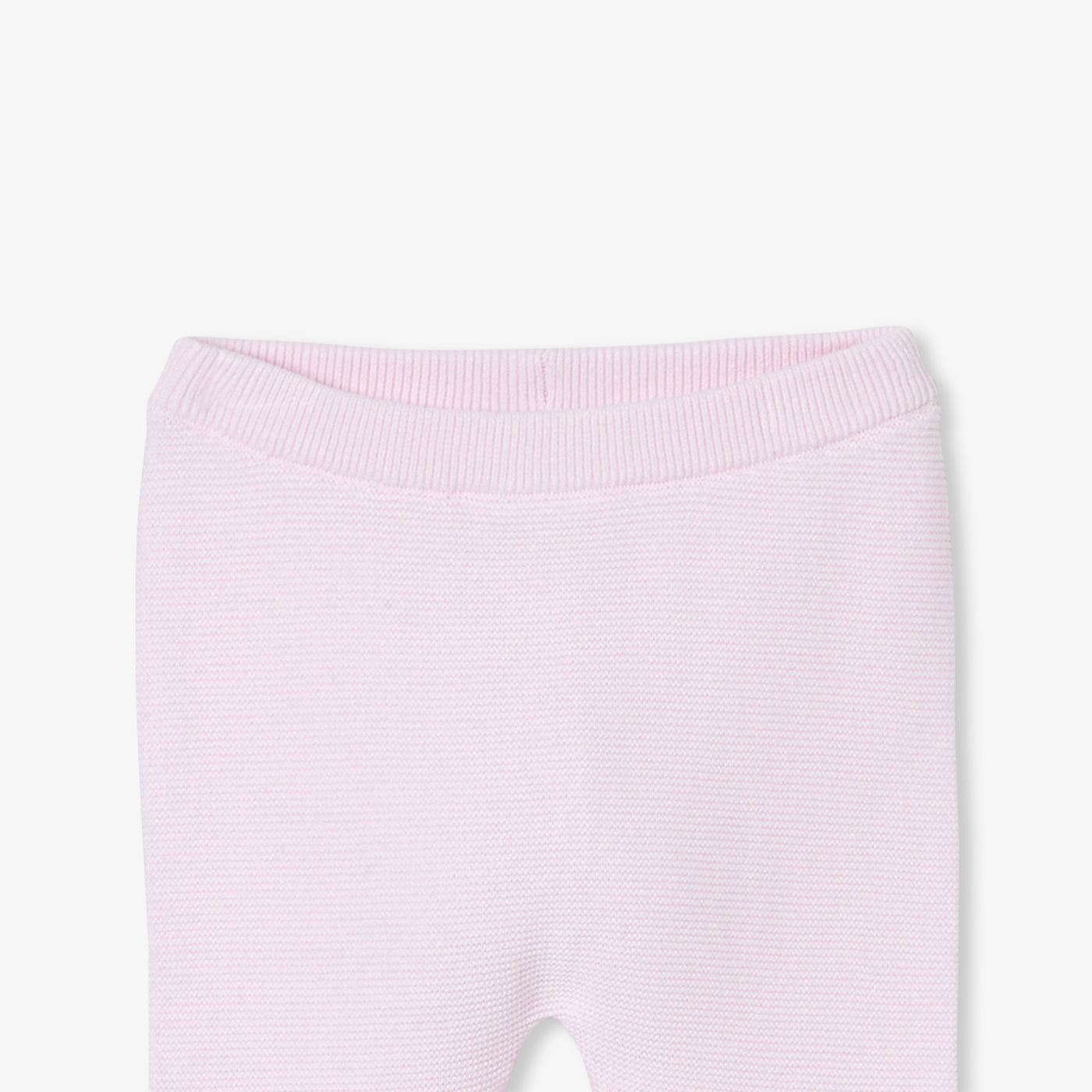 Baby girl garter-stitch set