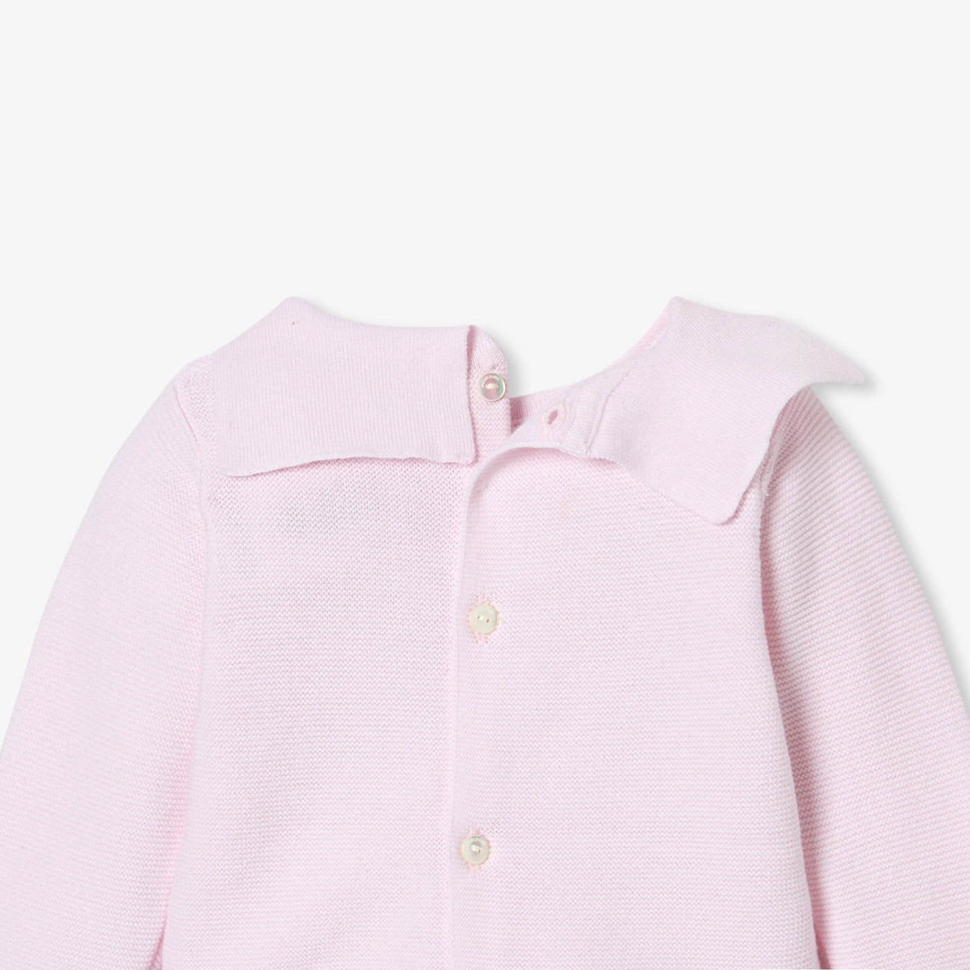 Baby girl garter-stitch set