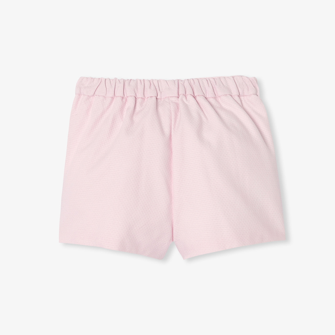 Baby girl shorts in honeycomb piqué