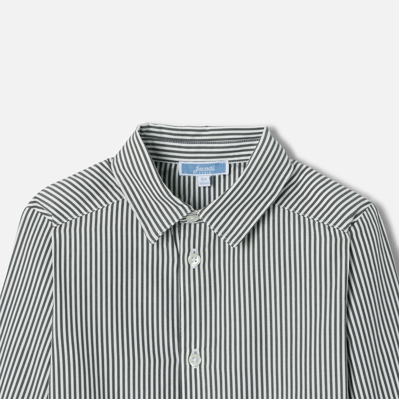 Boy striped shirt in poplin