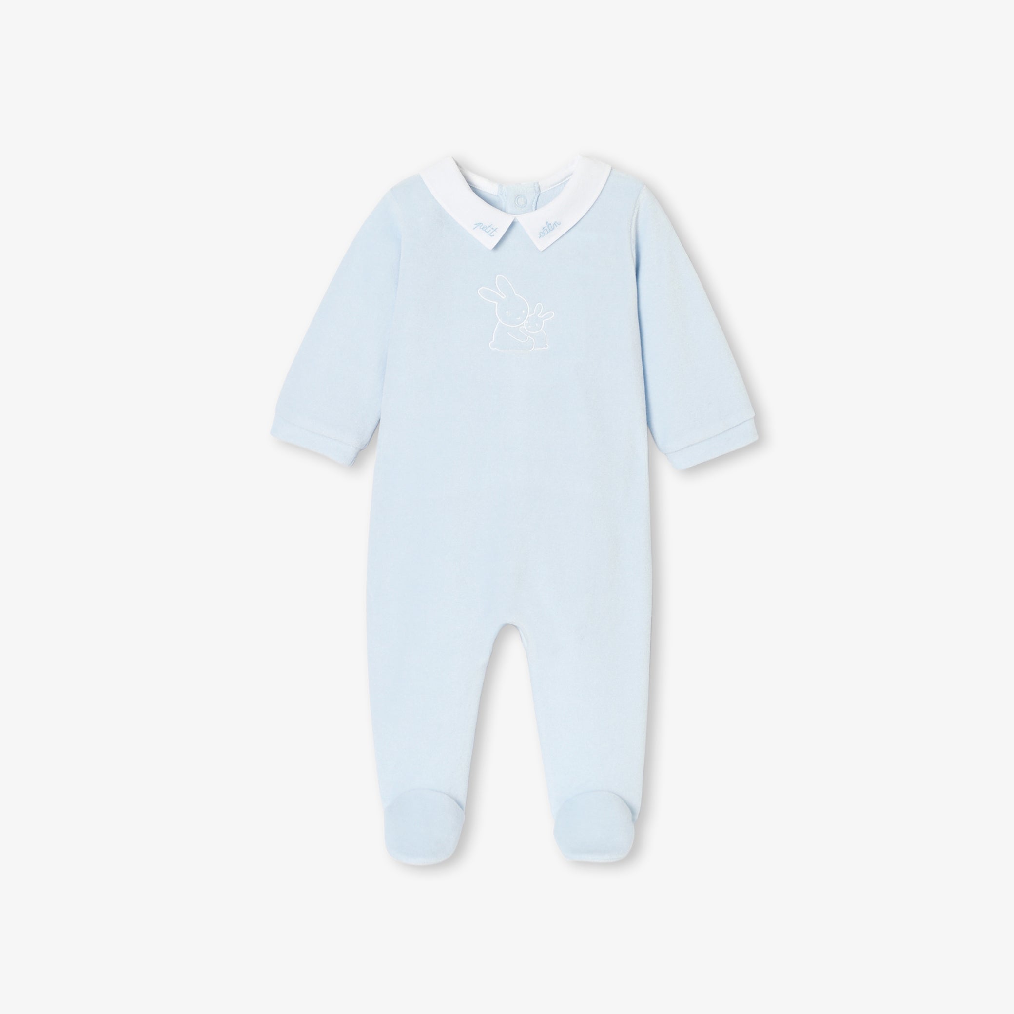 Baby boy velvet pyjamas