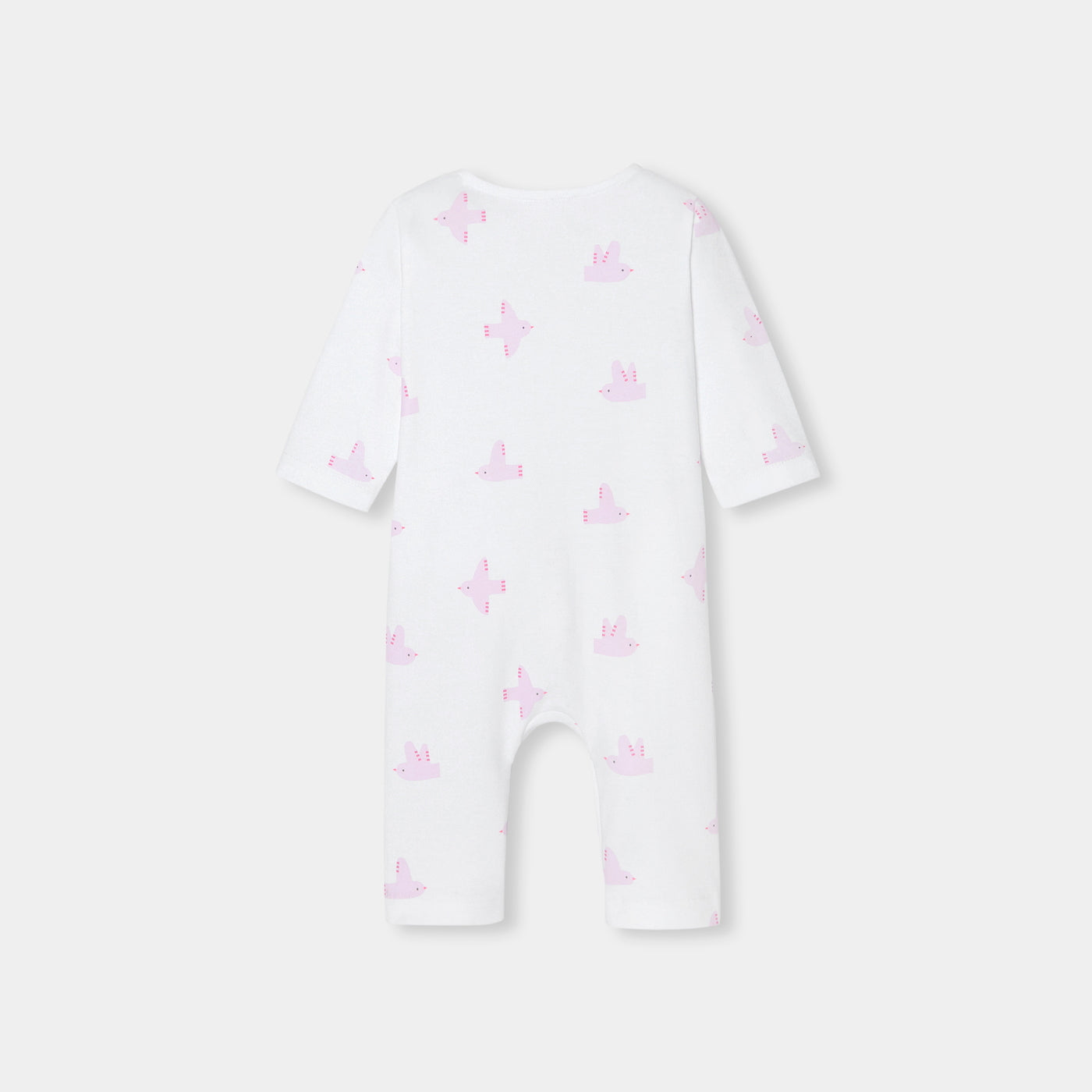 Baby girl jumpsuit in interlock