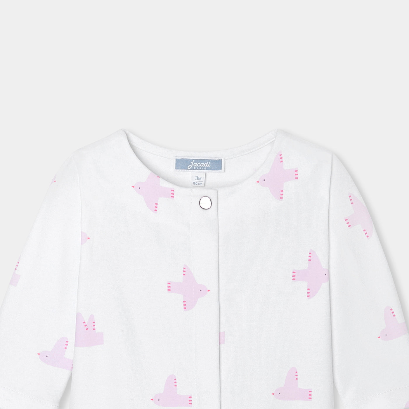 Baby girl jumpsuit in interlock