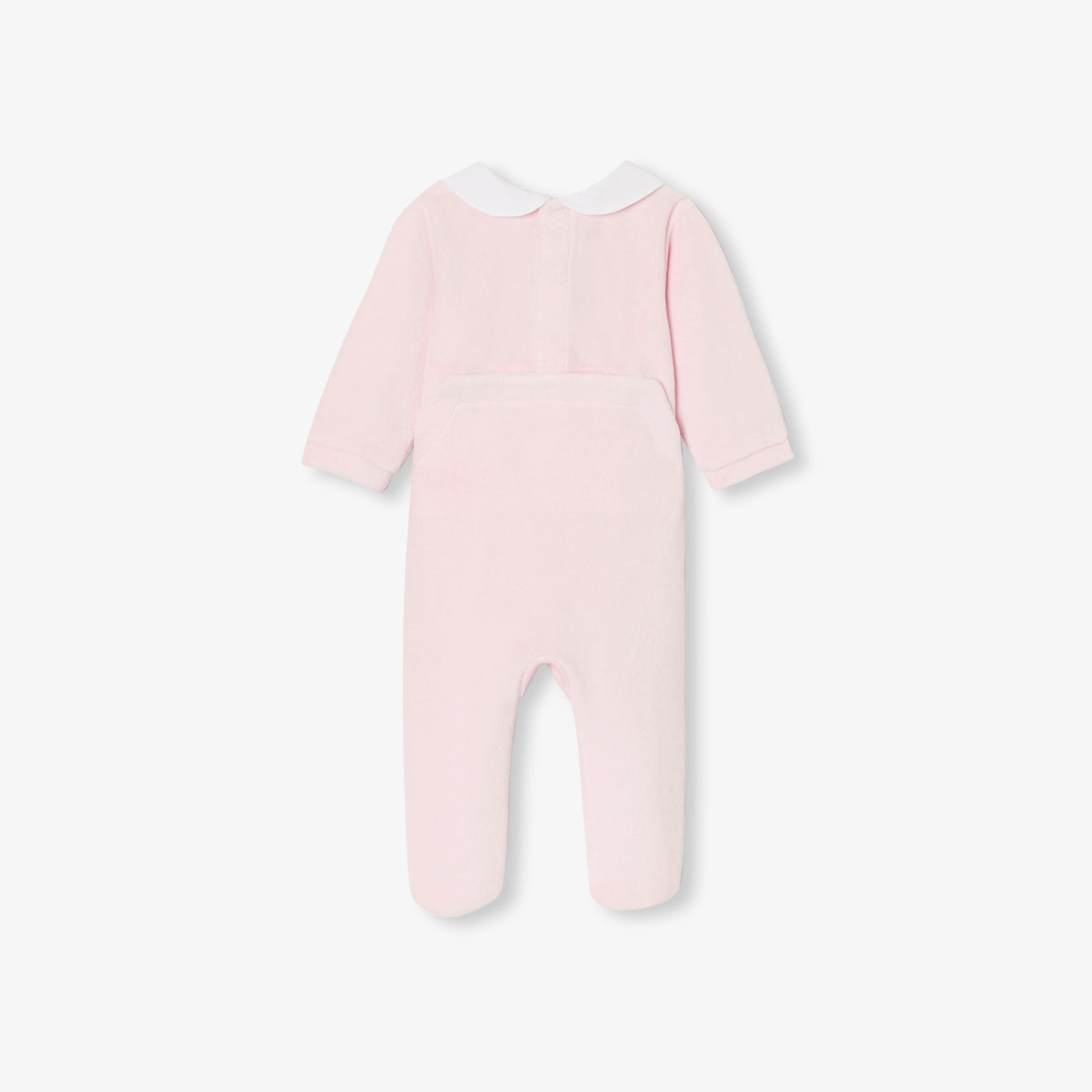 Baby girl pyjamas in velvet bouclette