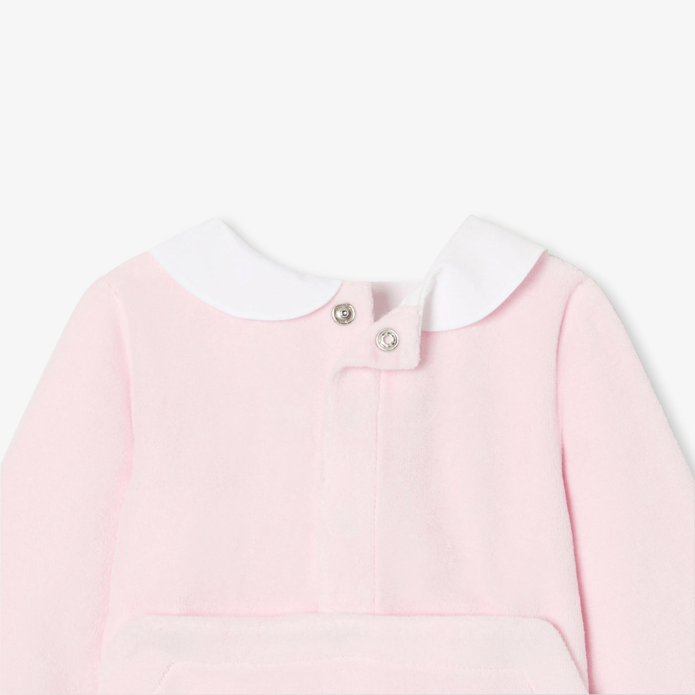 Baby girl pyjamas in velvet bouclette