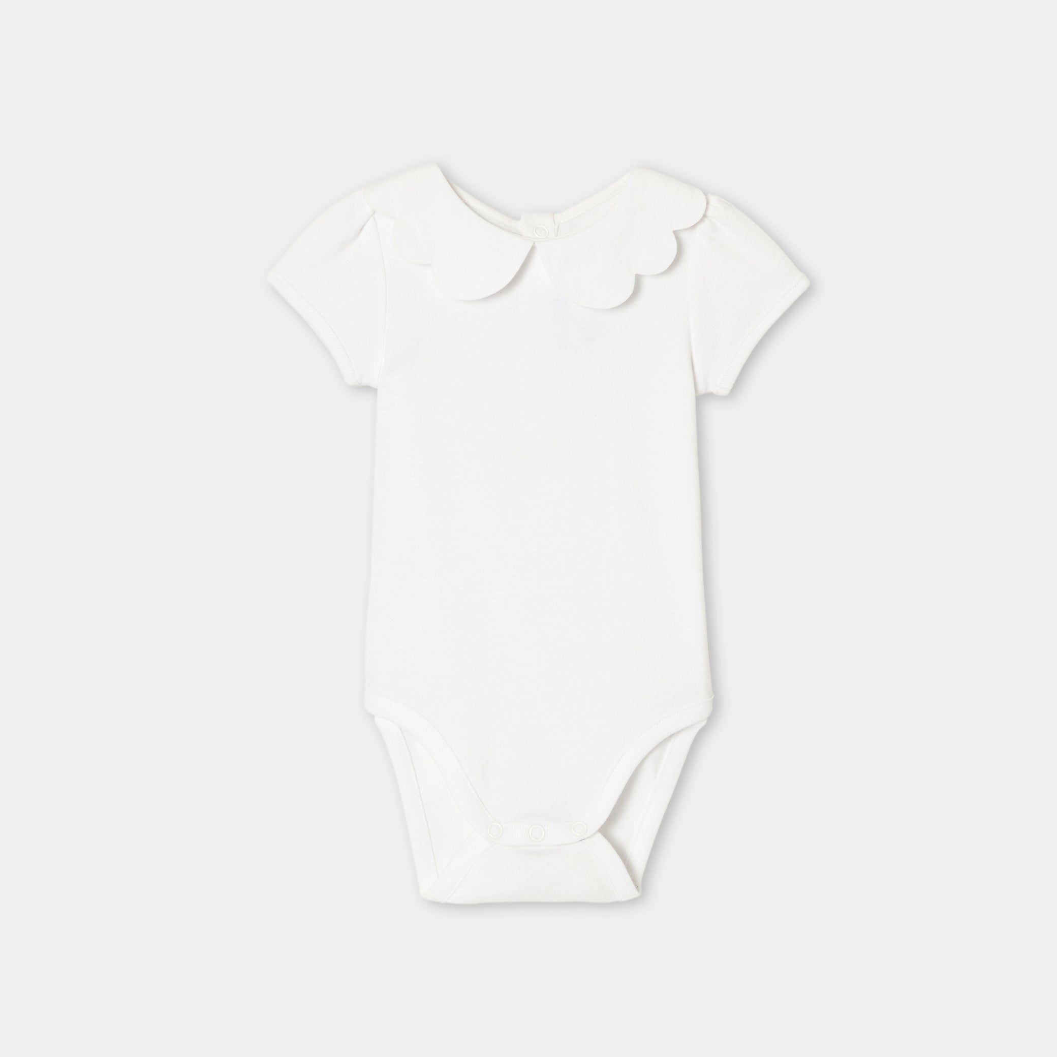 Baby girl short-sleeved bodysuit