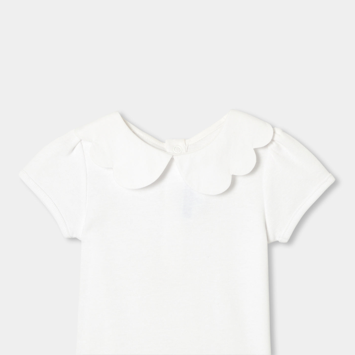 Baby girl short-sleeved bodysuit