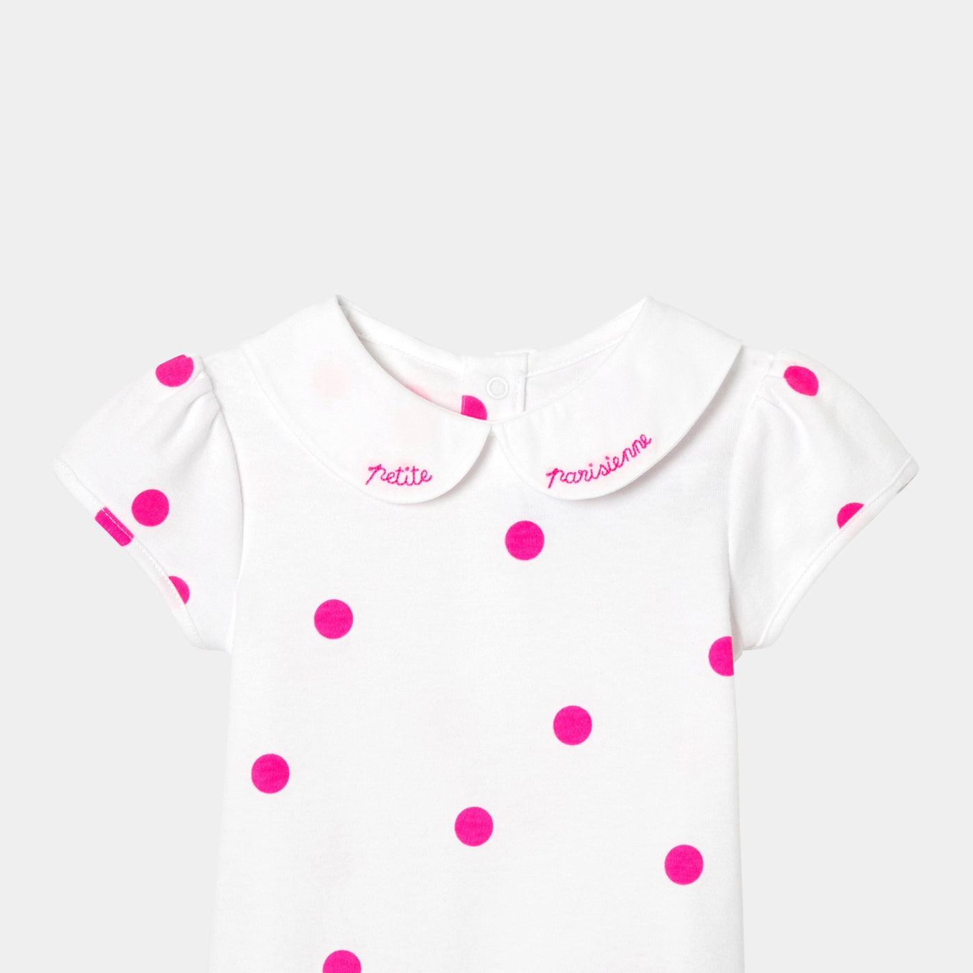 Baby girl short-sleeved bodysuit
