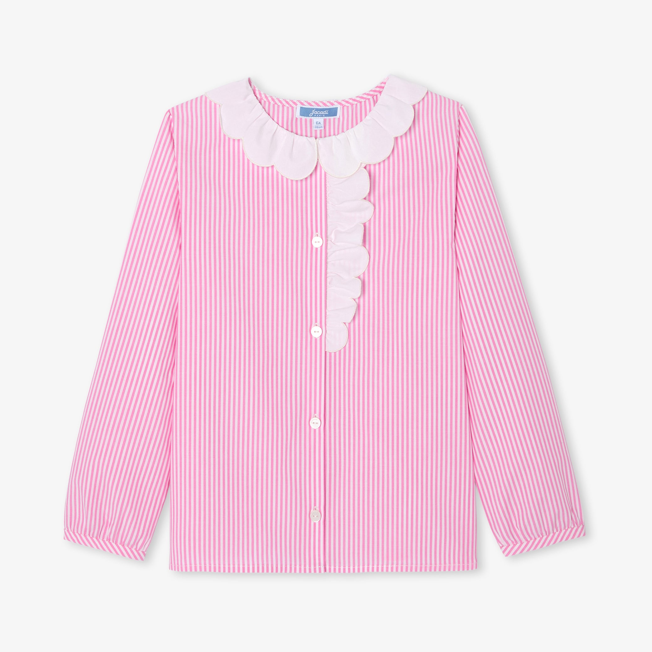 Girl blouse in poplin