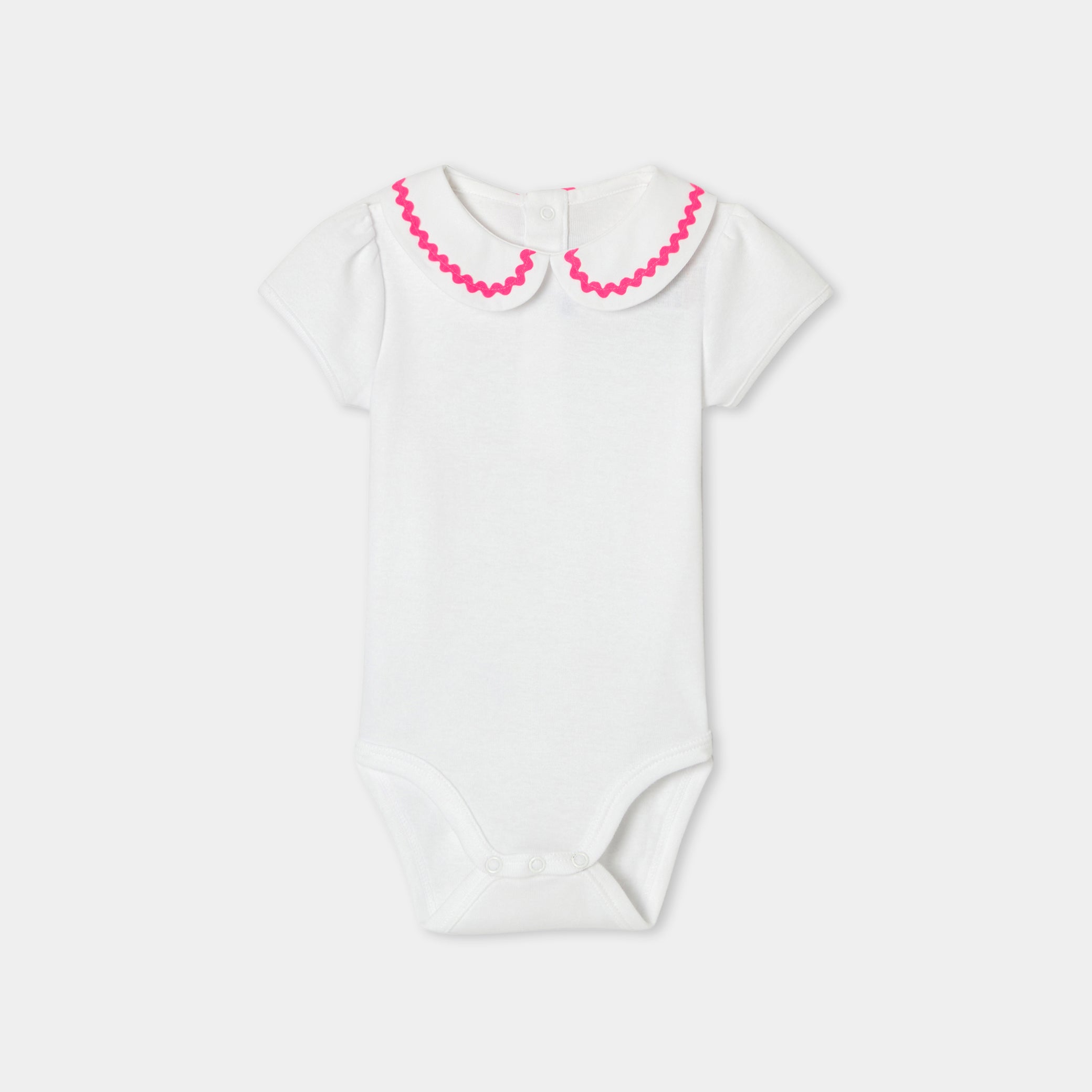 Baby girl short-sleeved bodysuit
