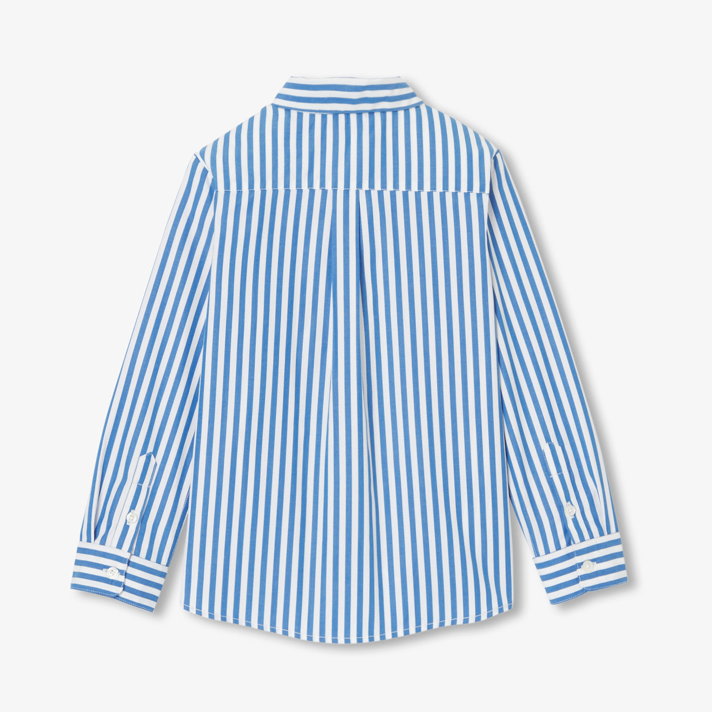 Boy shirt in striped poplin