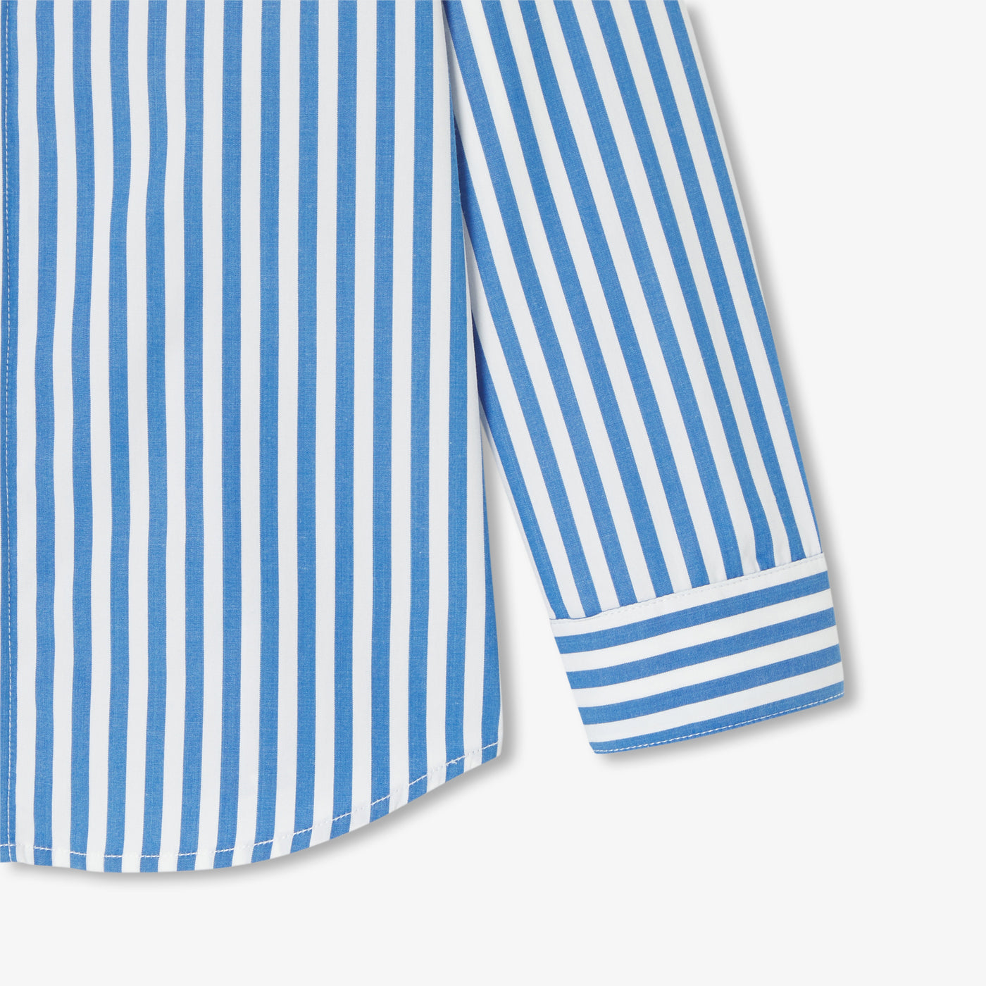 Boy shirt in striped poplin