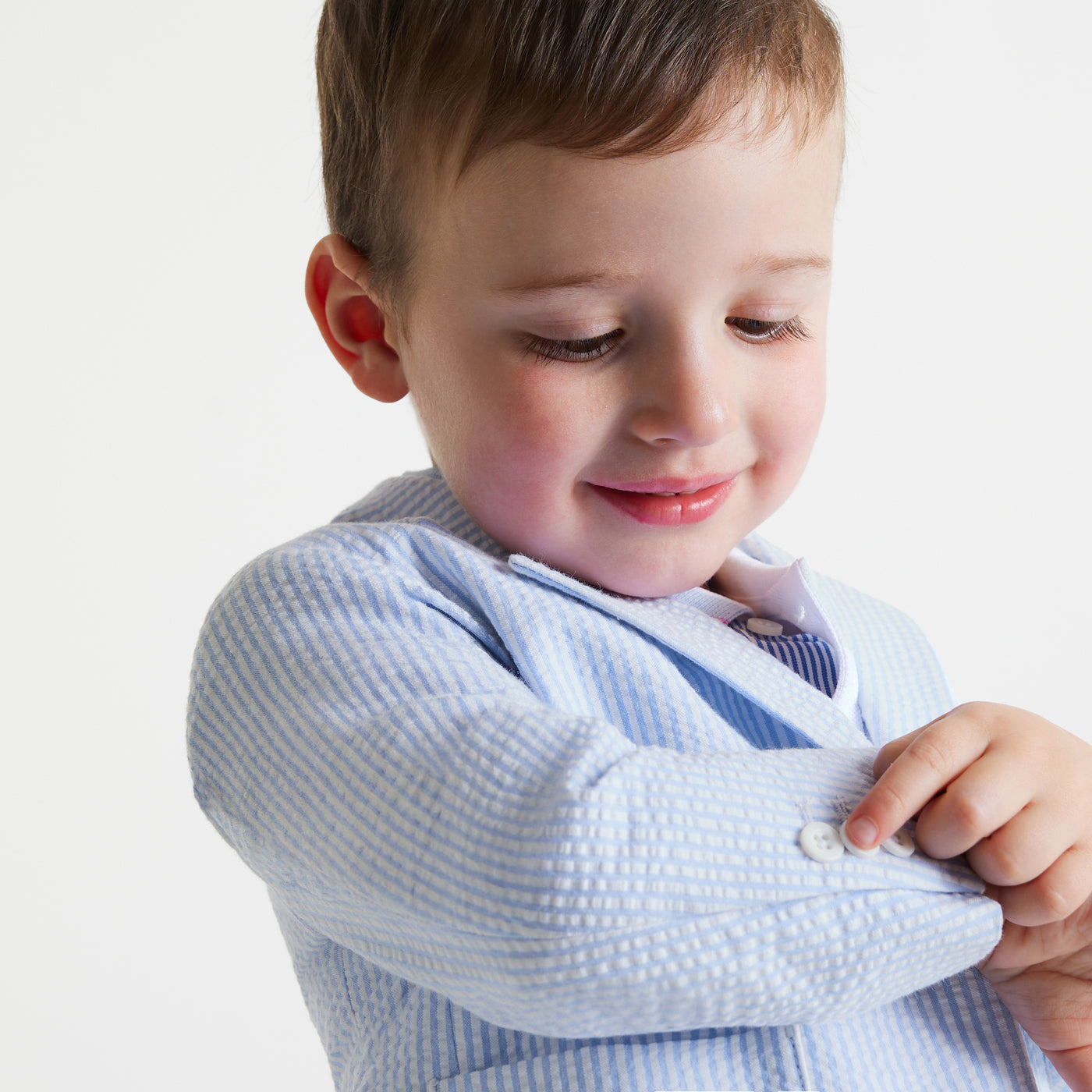 Baby boy seersucker jacket