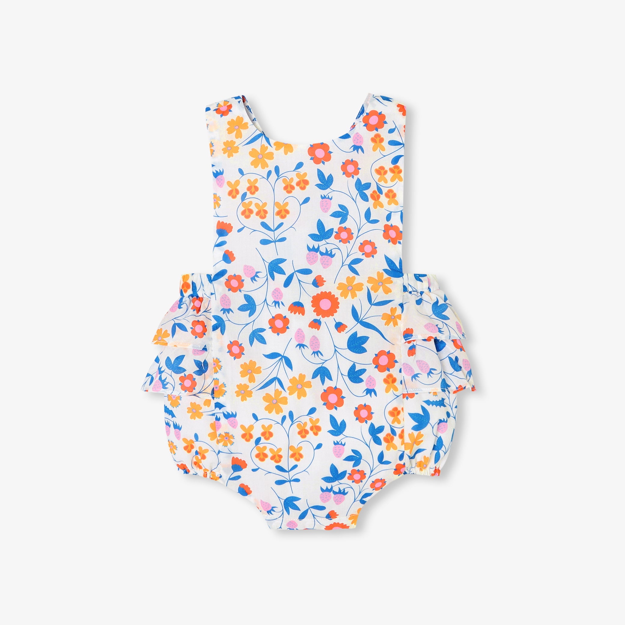 Baby girl romper in Liberty fabric