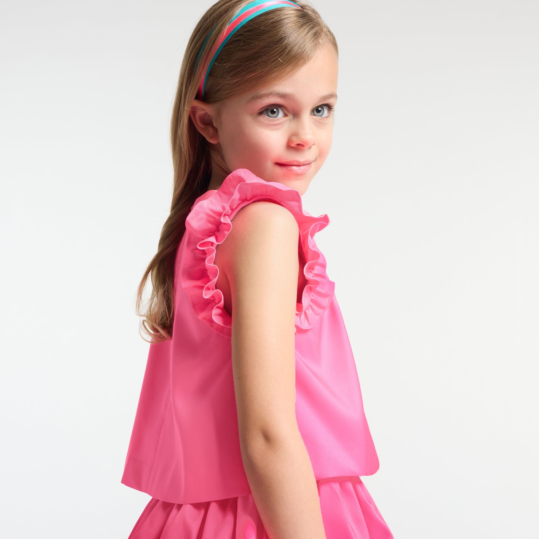 Girl taffeta top