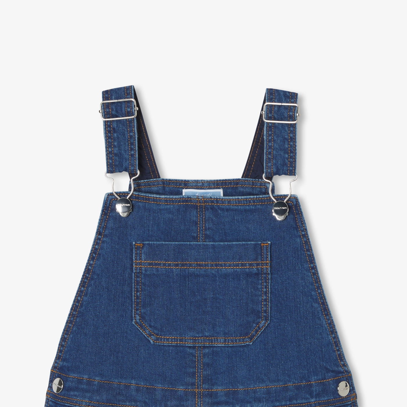 Girl denim dungaree dress
