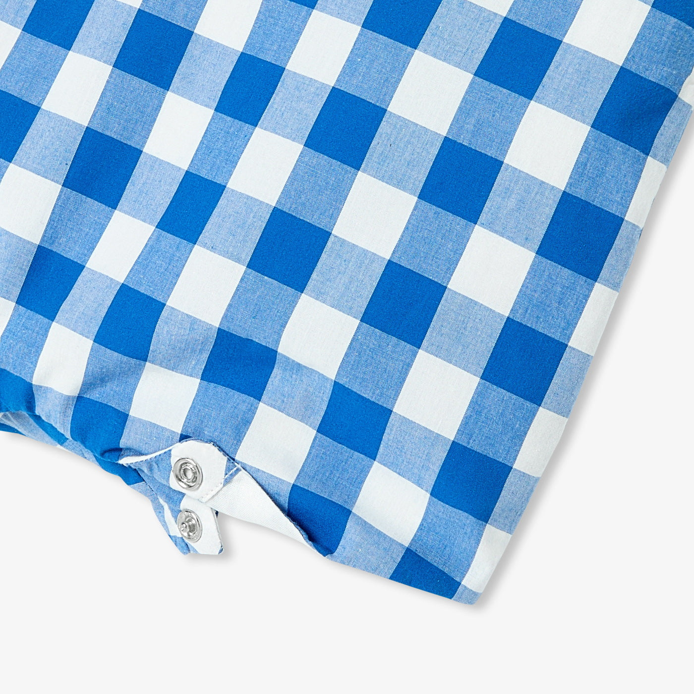 Baby boy gingham short overalls