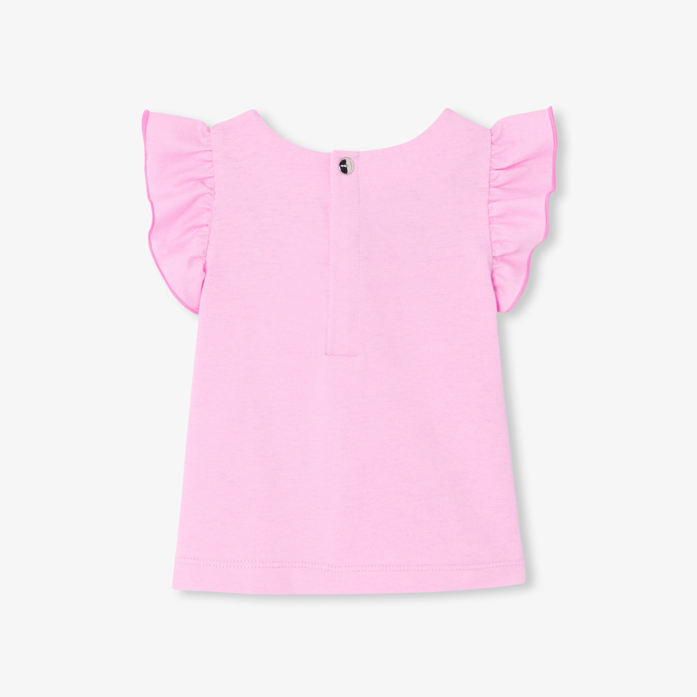 Baby girl T-shirt with ruffled sleeves