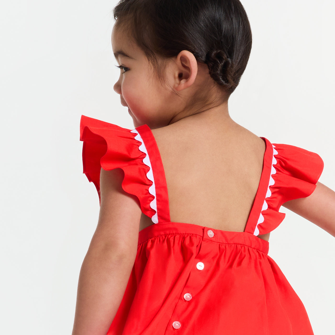Baby girl dress in poplin