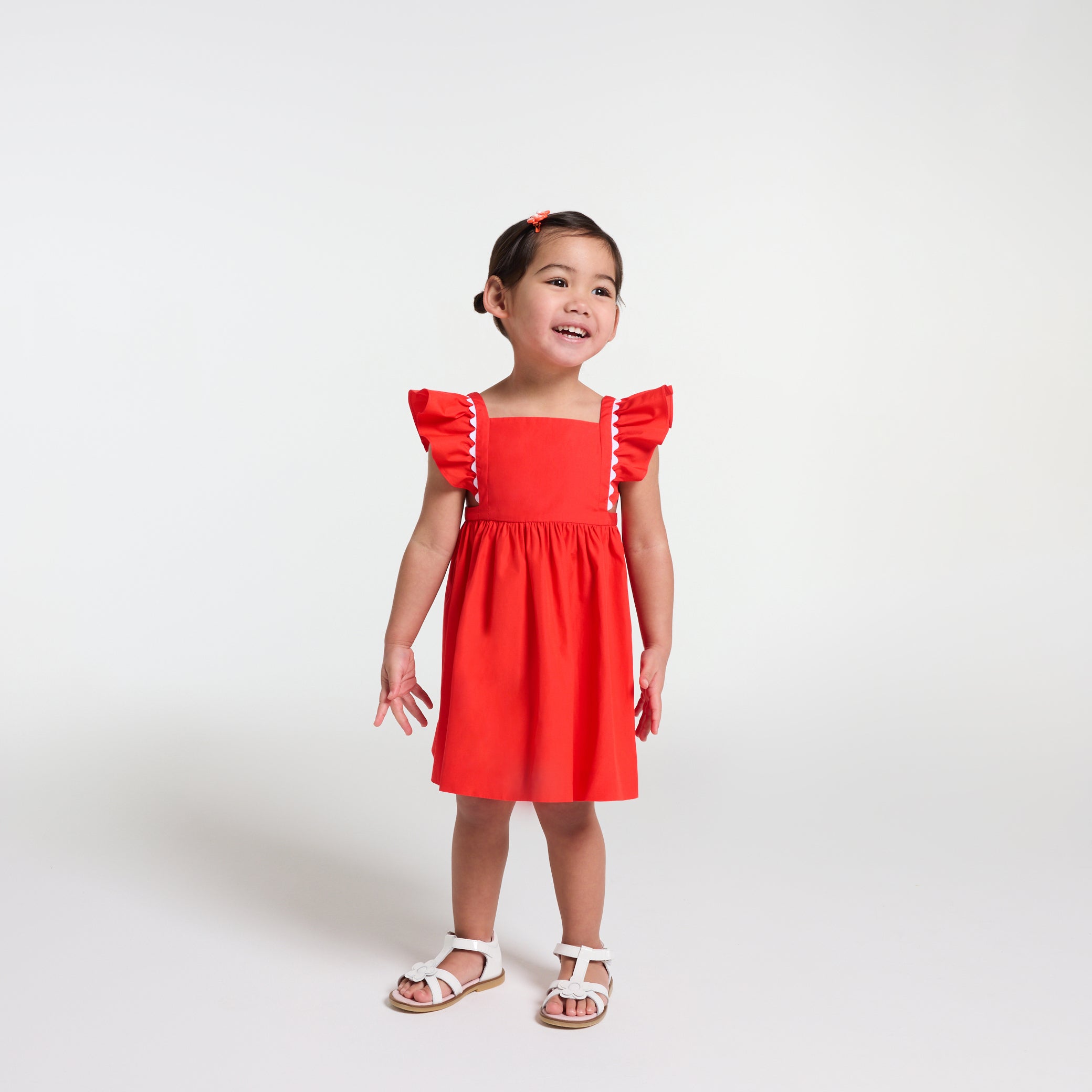 Baby girl dress in poplin