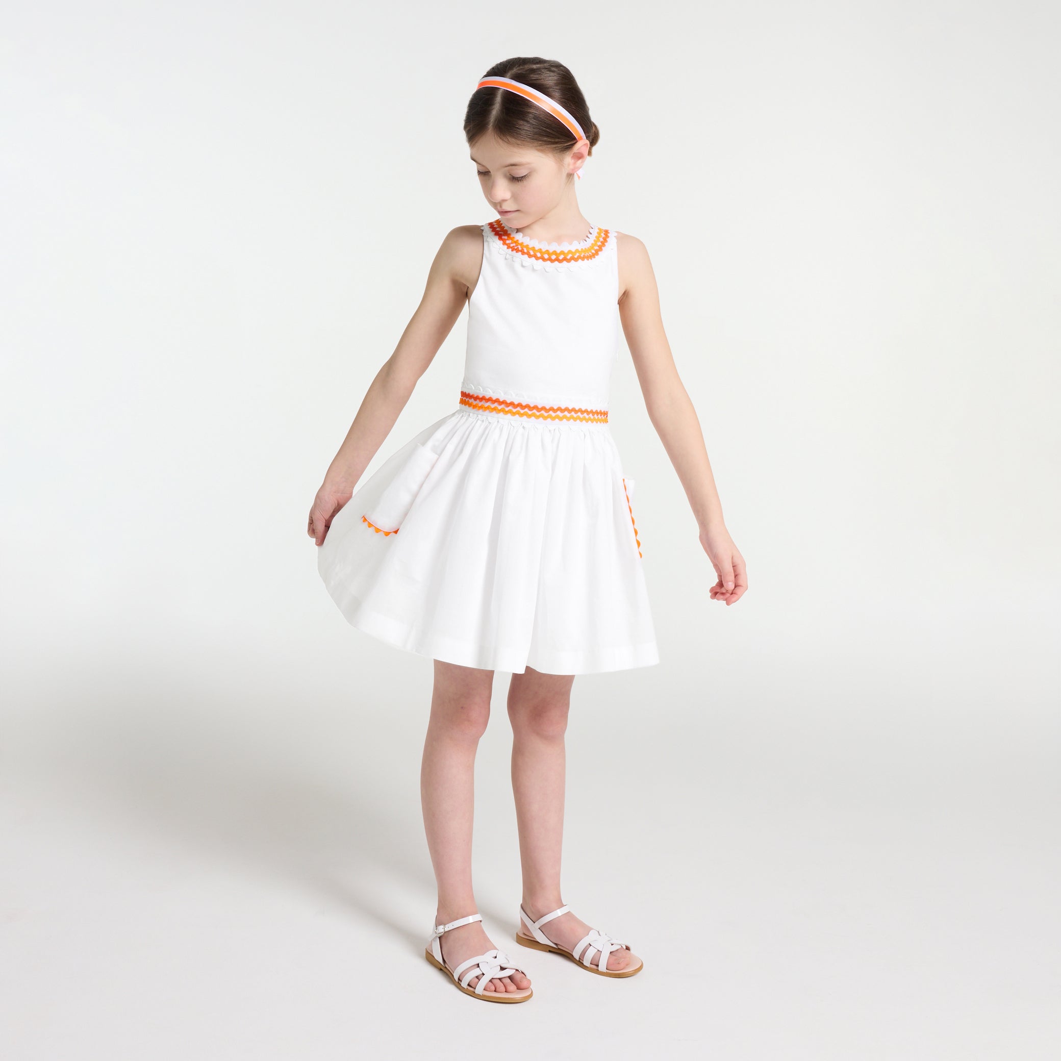 Girl dress in cotton voile
