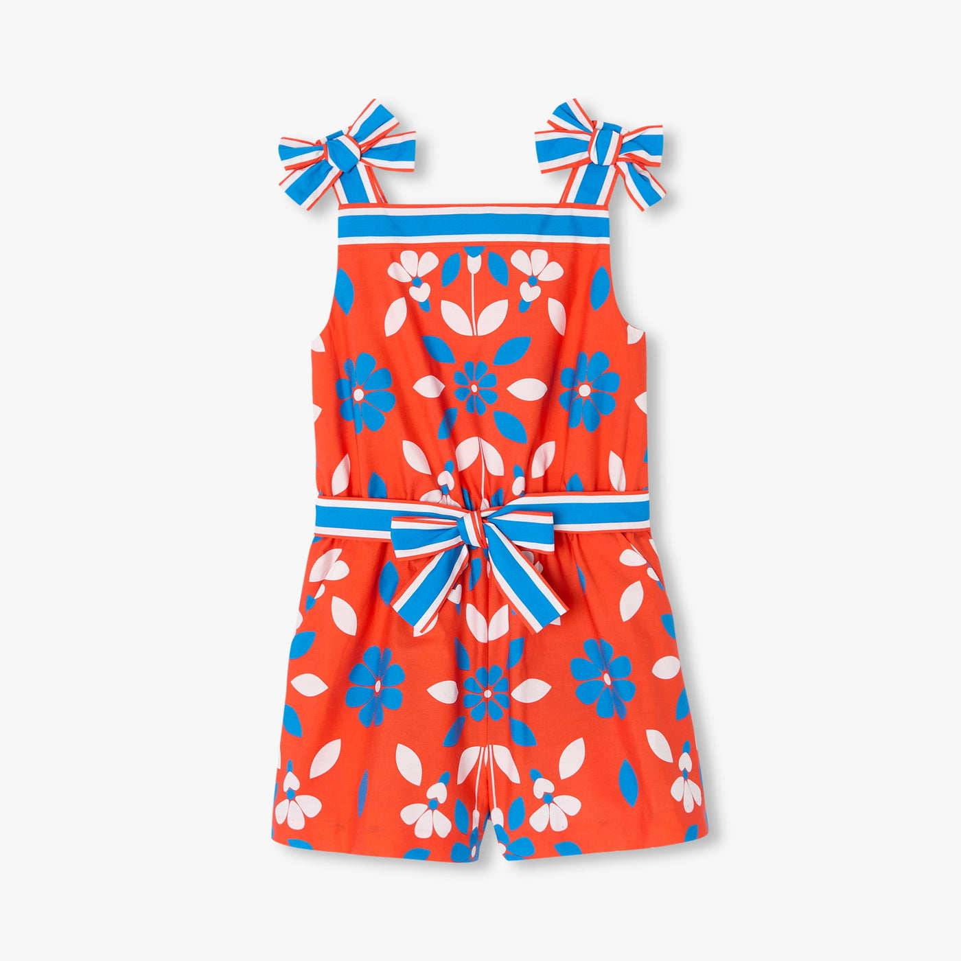 Girl jumpsuit in poplin