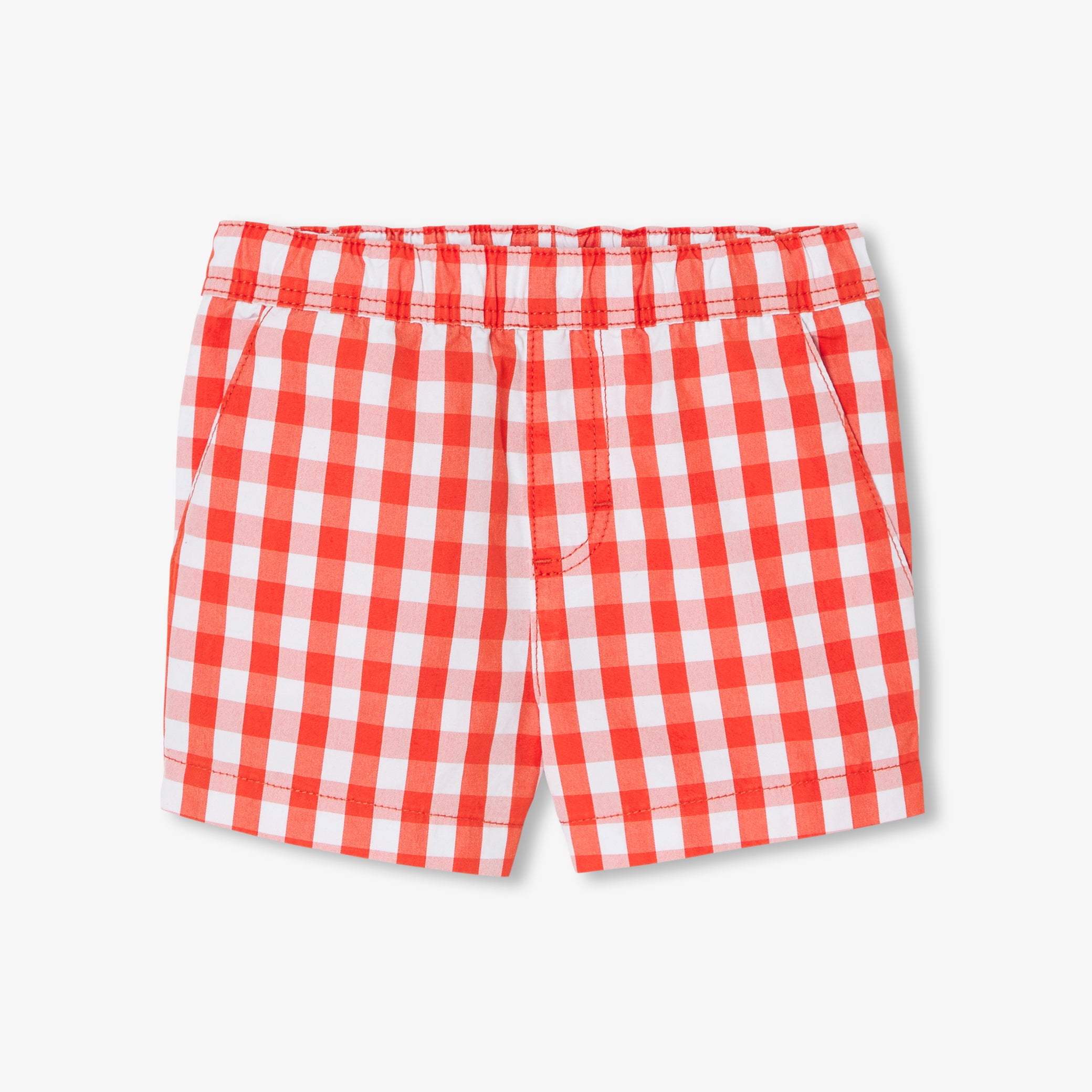Baby boy shorts in gingham