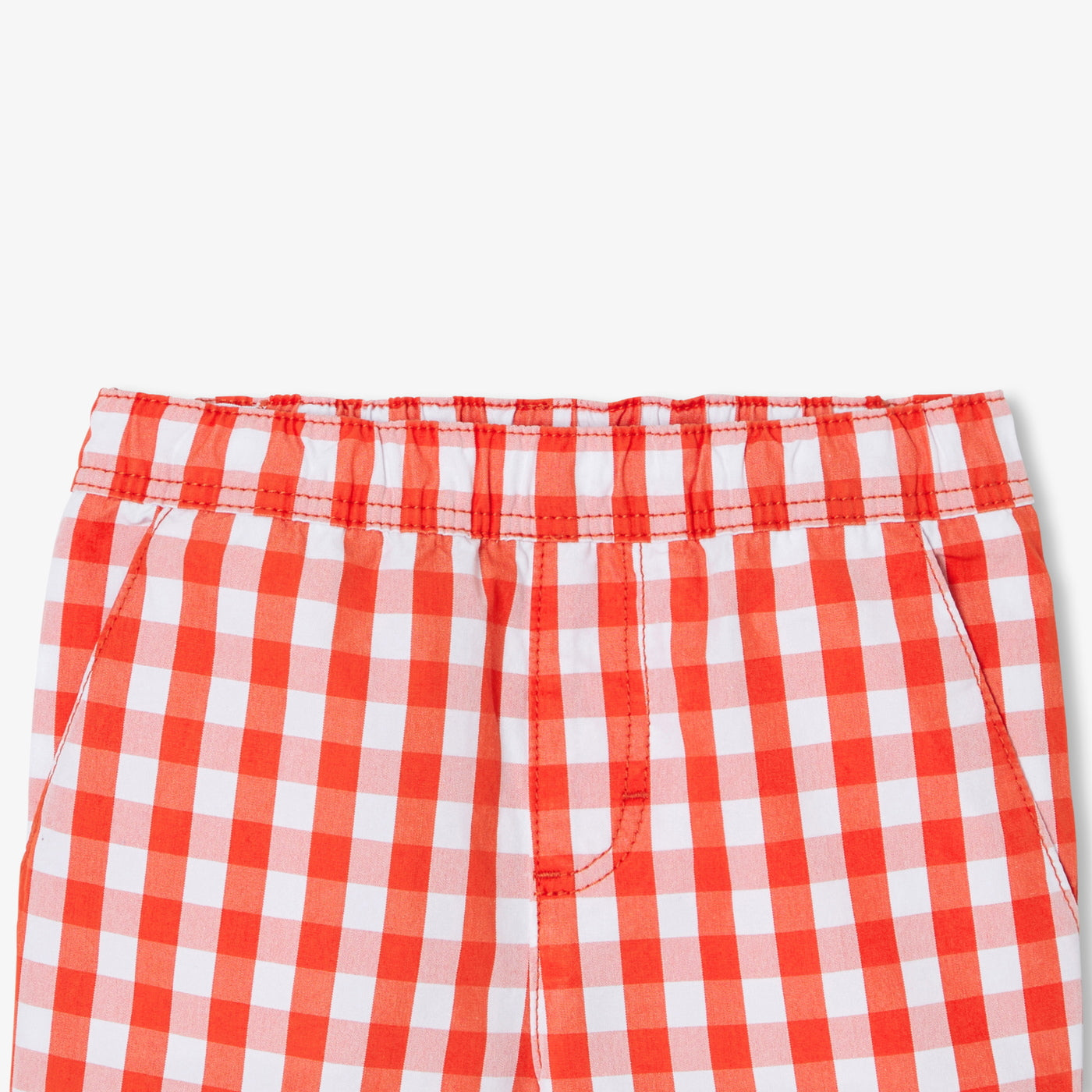 Baby boy shorts in gingham