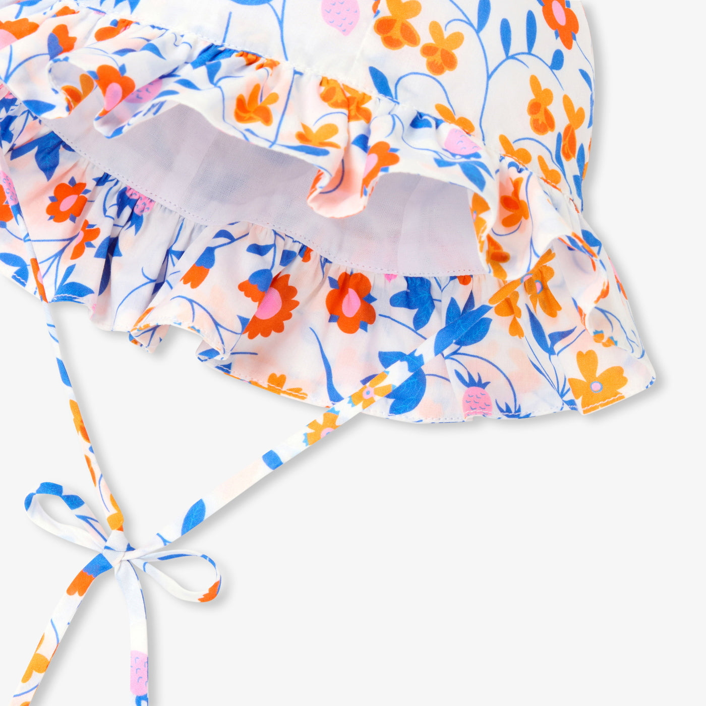 Baby girl hat in Liberty fabric