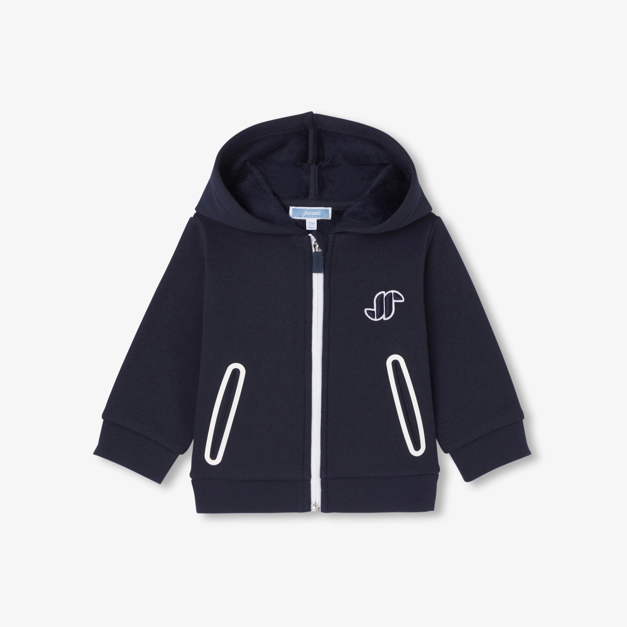 Baby boy fleece zip-up sweatshirt