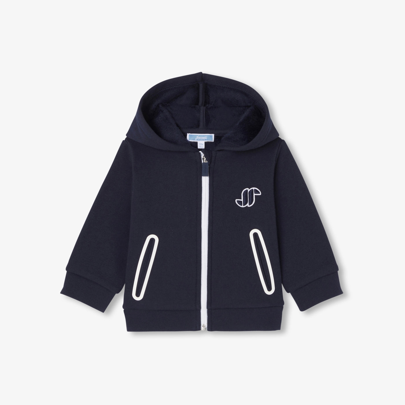 Baby boy fleece zip-up sweatshirt