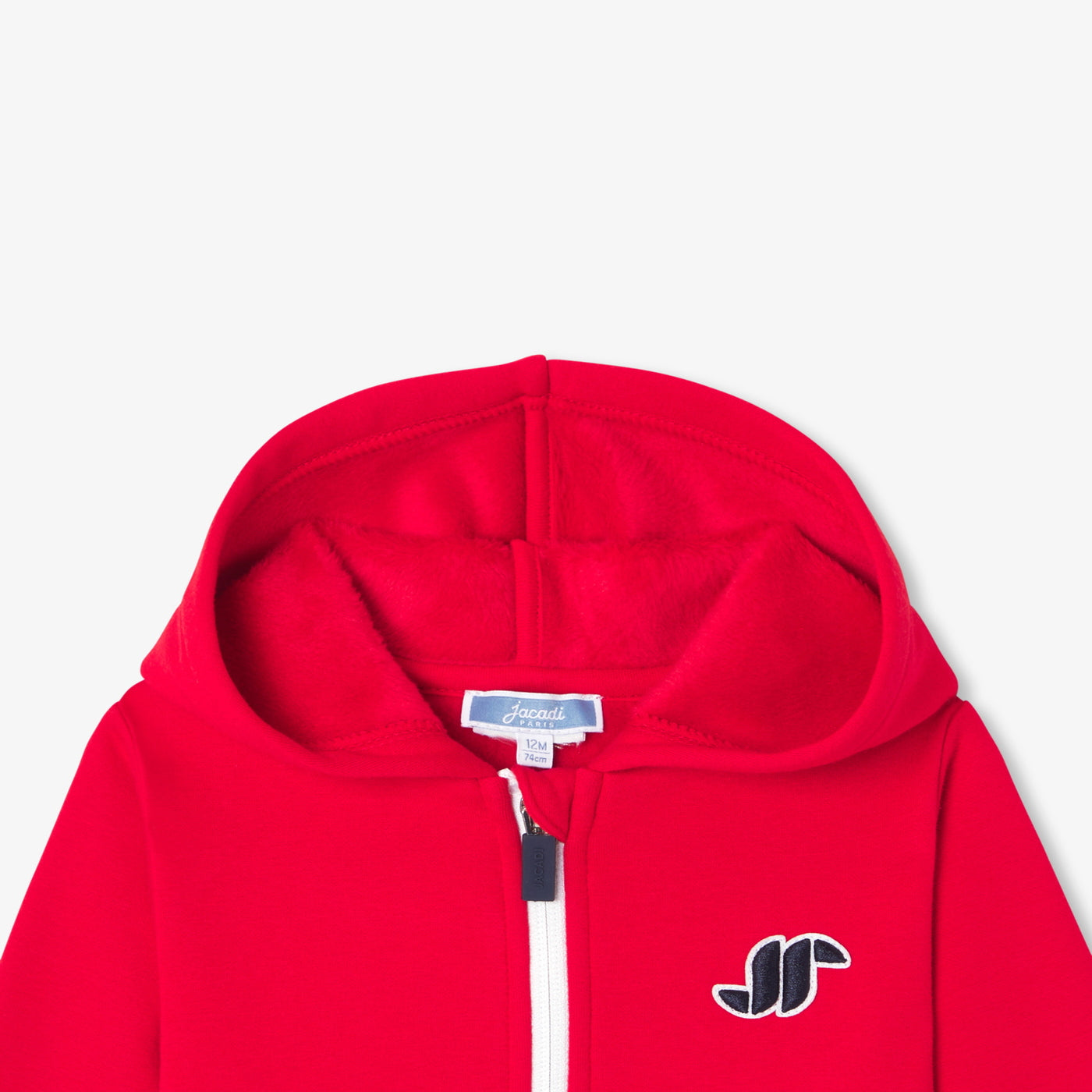 Baby boy fleece zip-up sweatshirt