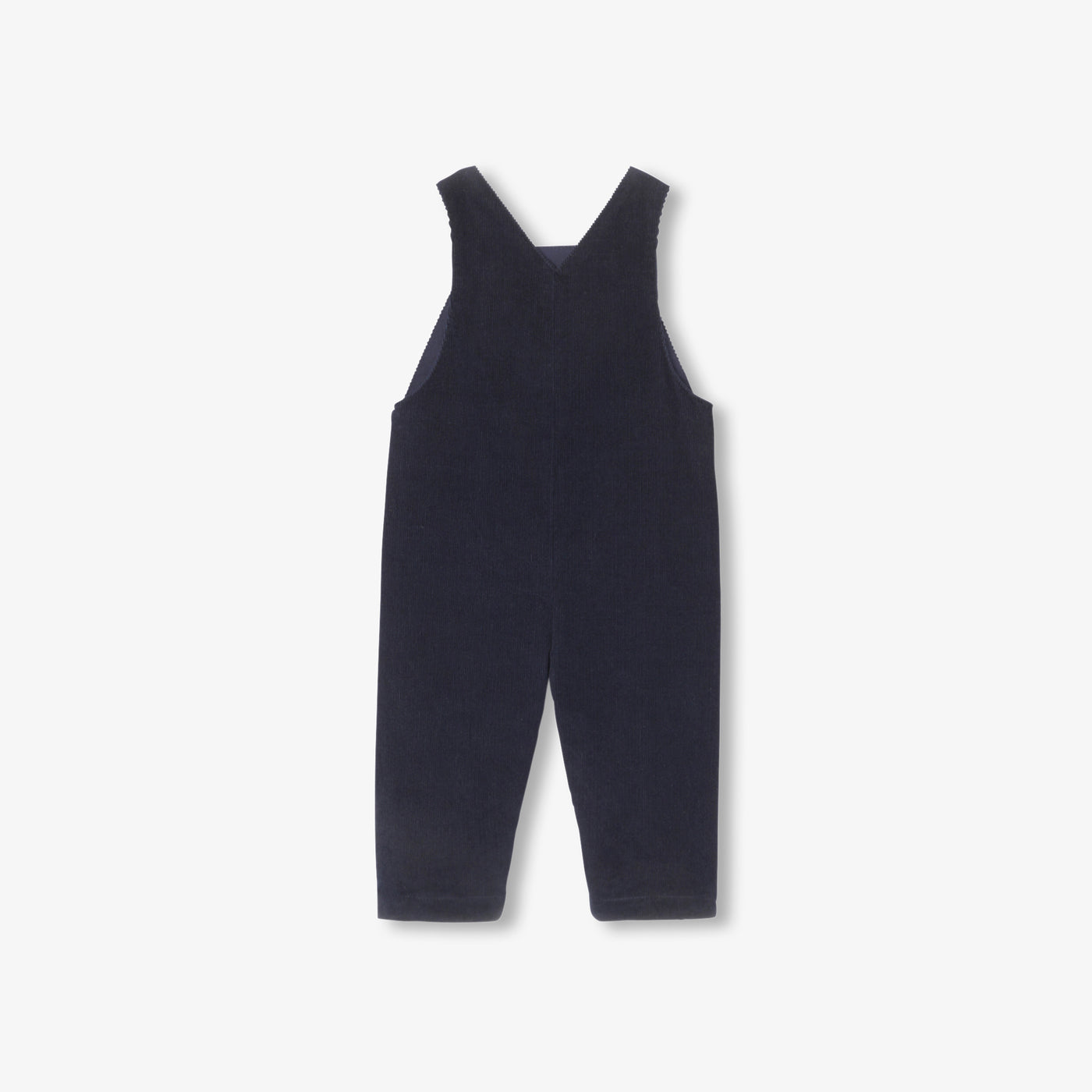 Baby boy velvet overalls