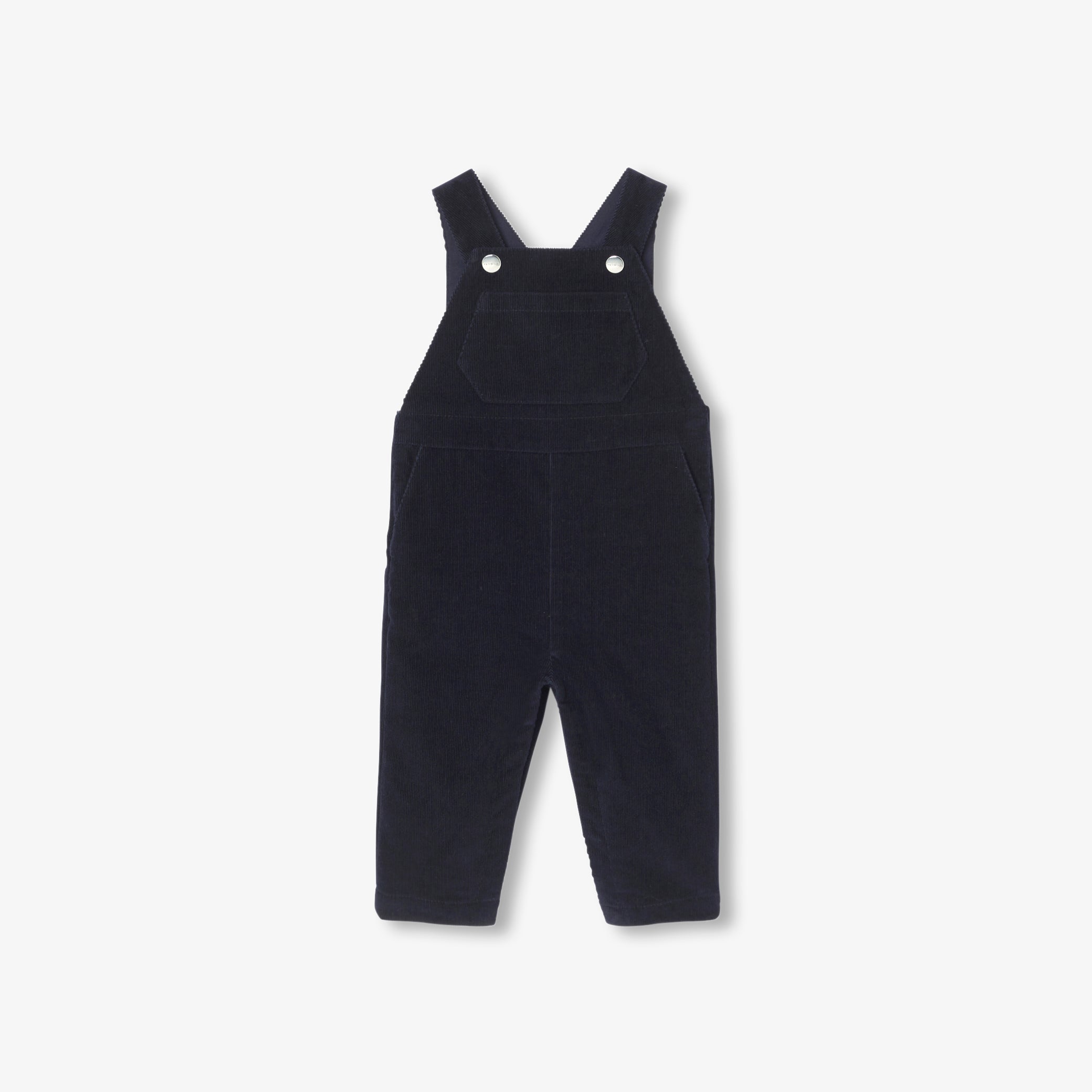 Baby boy velvet overalls