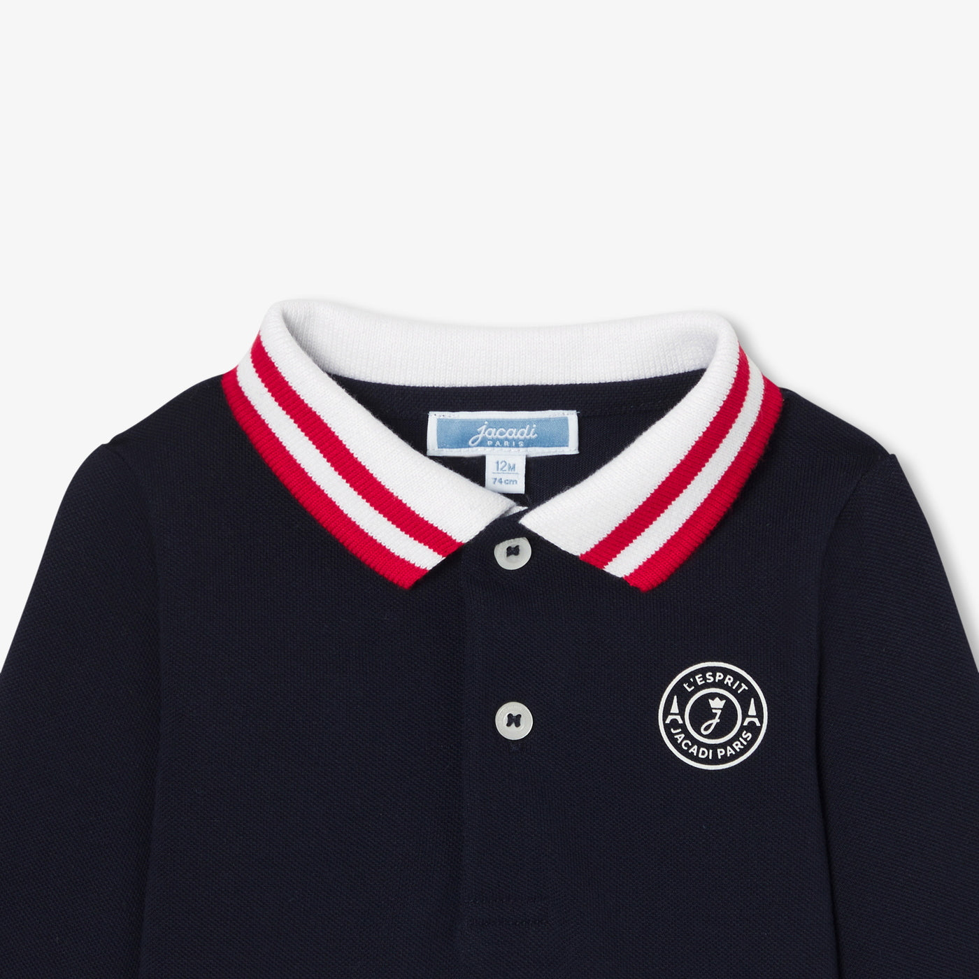 Baby boy long-sleeved polo shirt