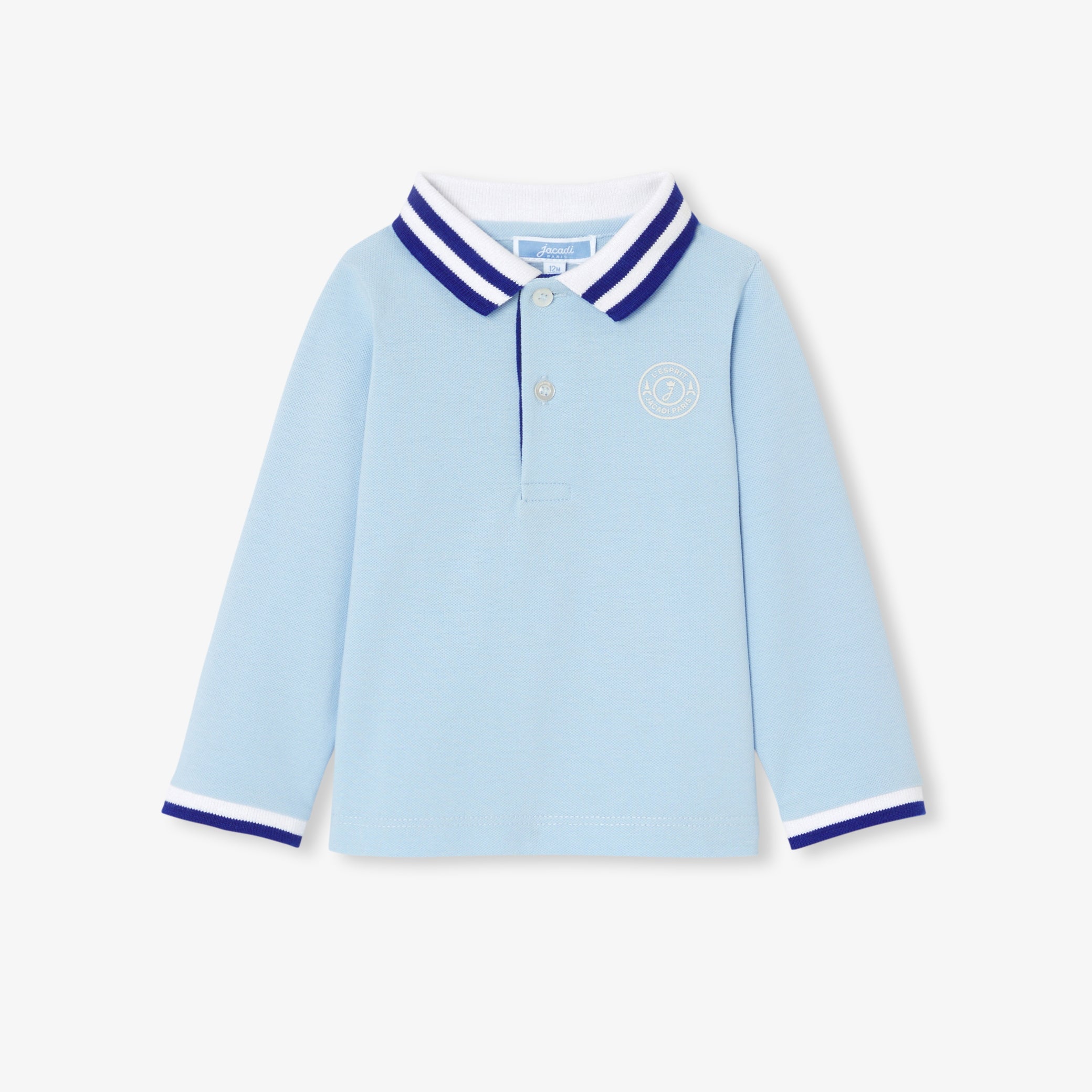 Baby boy long-sleeved polo shirt