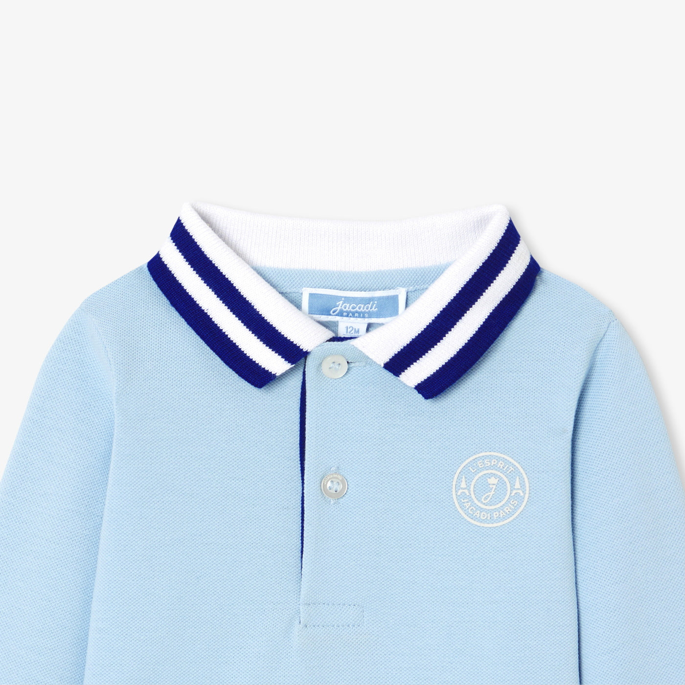 Baby boy long-sleeved polo shirt