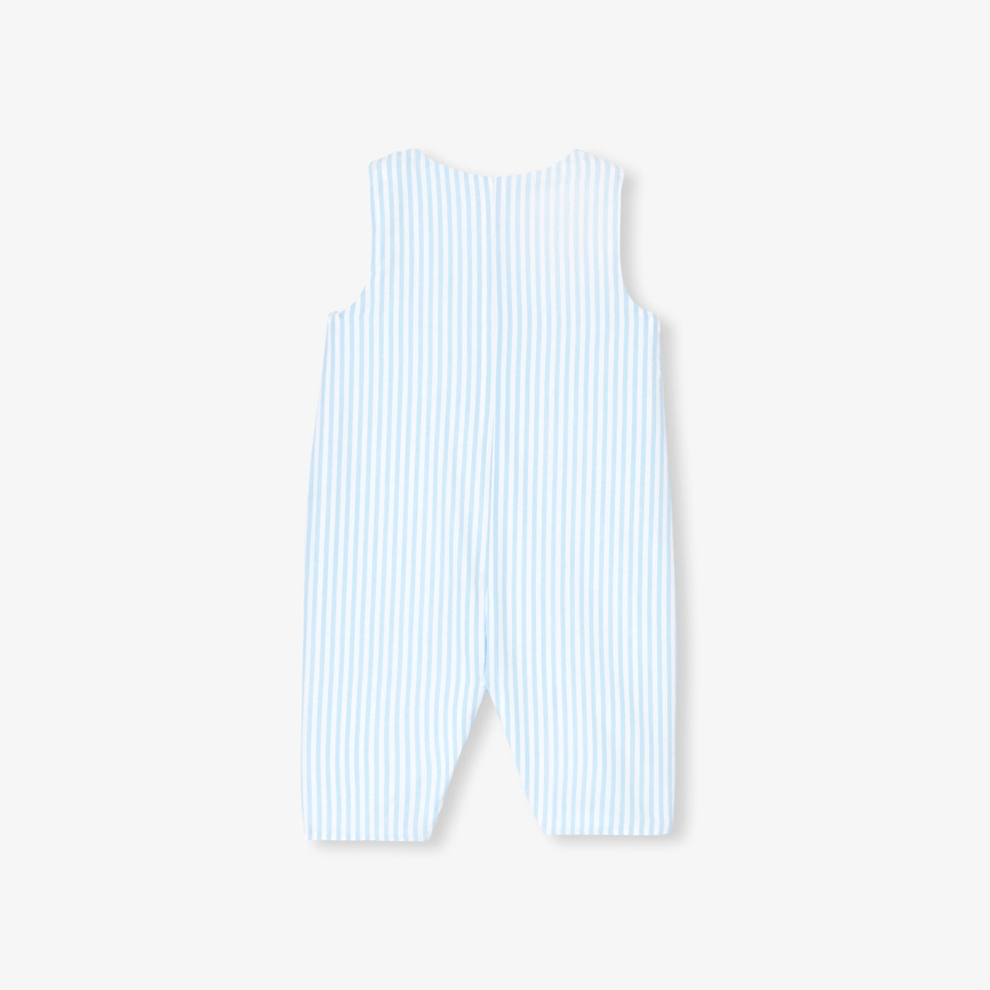 Baby boy jumpsuit in striped poplin