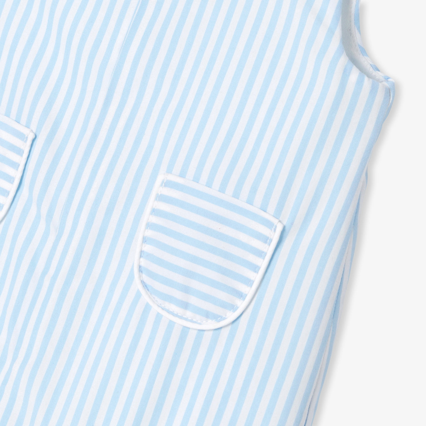 Baby boy jumpsuit in striped poplin