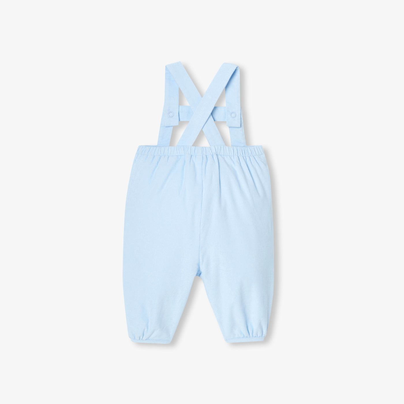 Baby boy velvet overalls