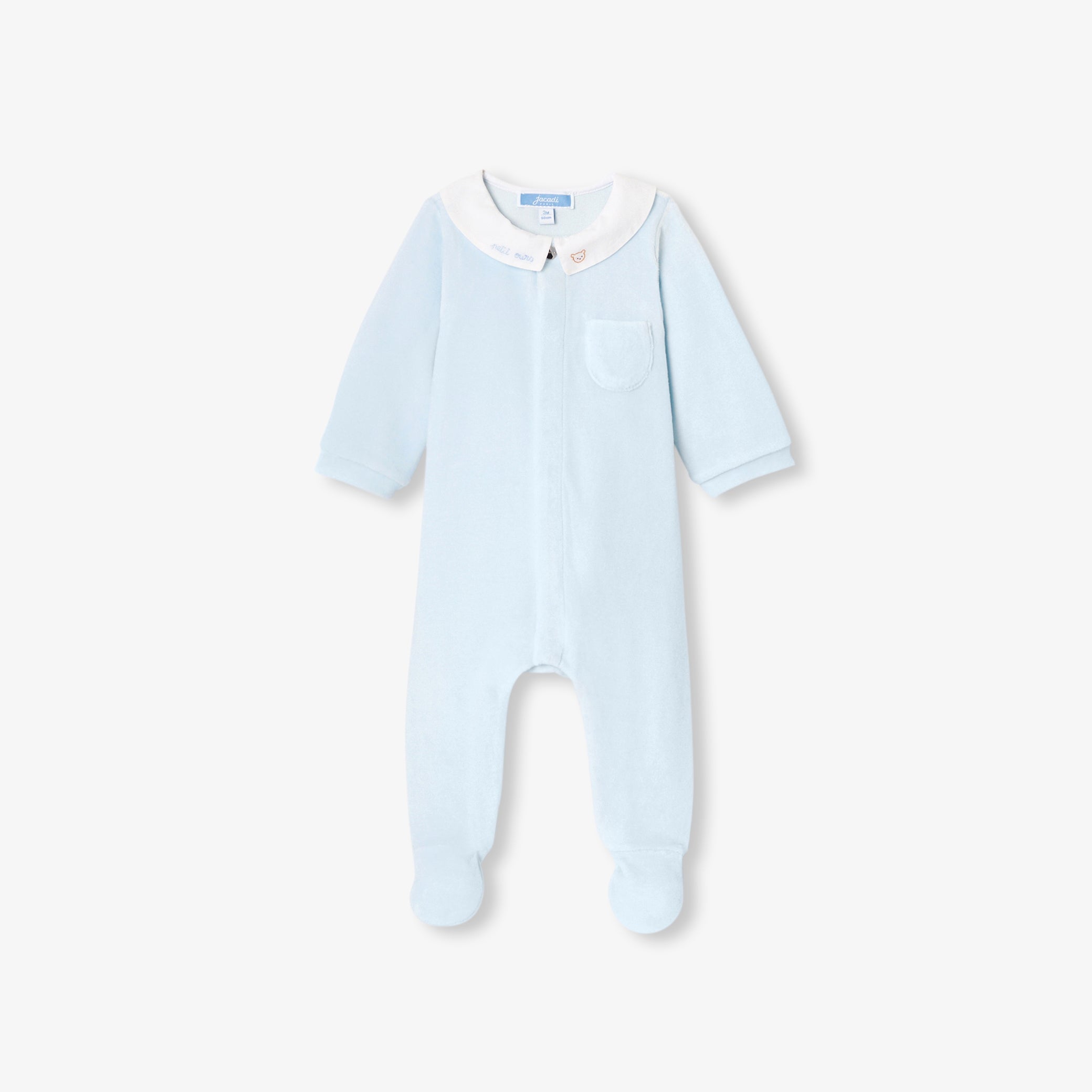 Baby boy velvet pyjamas