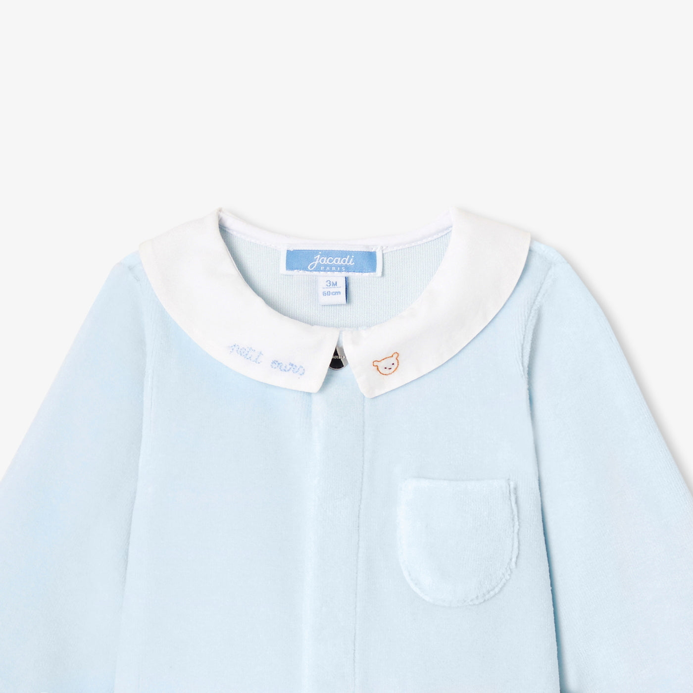 Baby boy velvet pyjamas