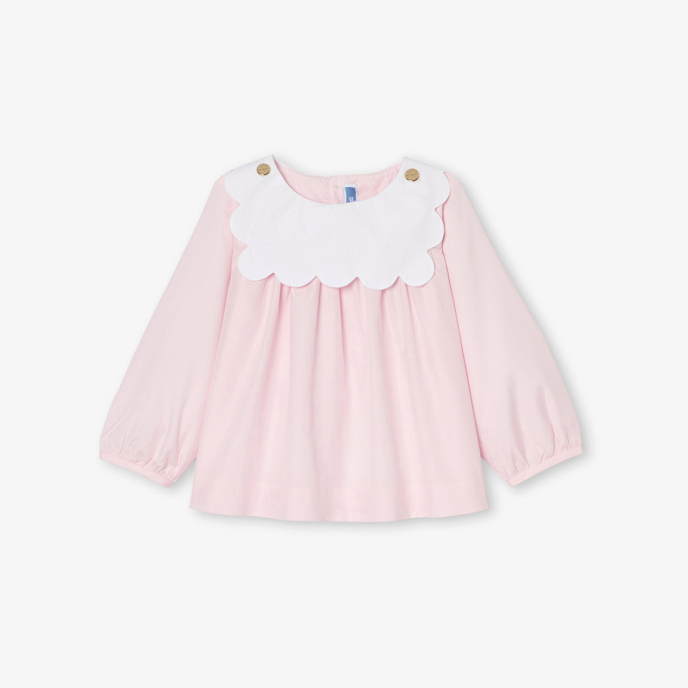 Baby girl blouse in poplin