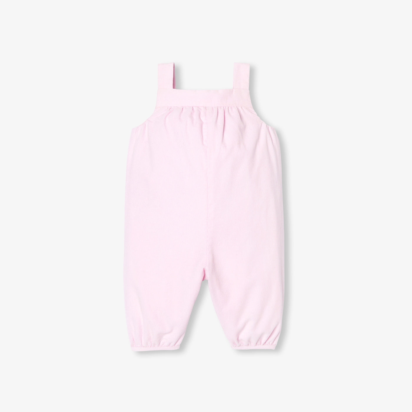 Baby girl velvet overalls